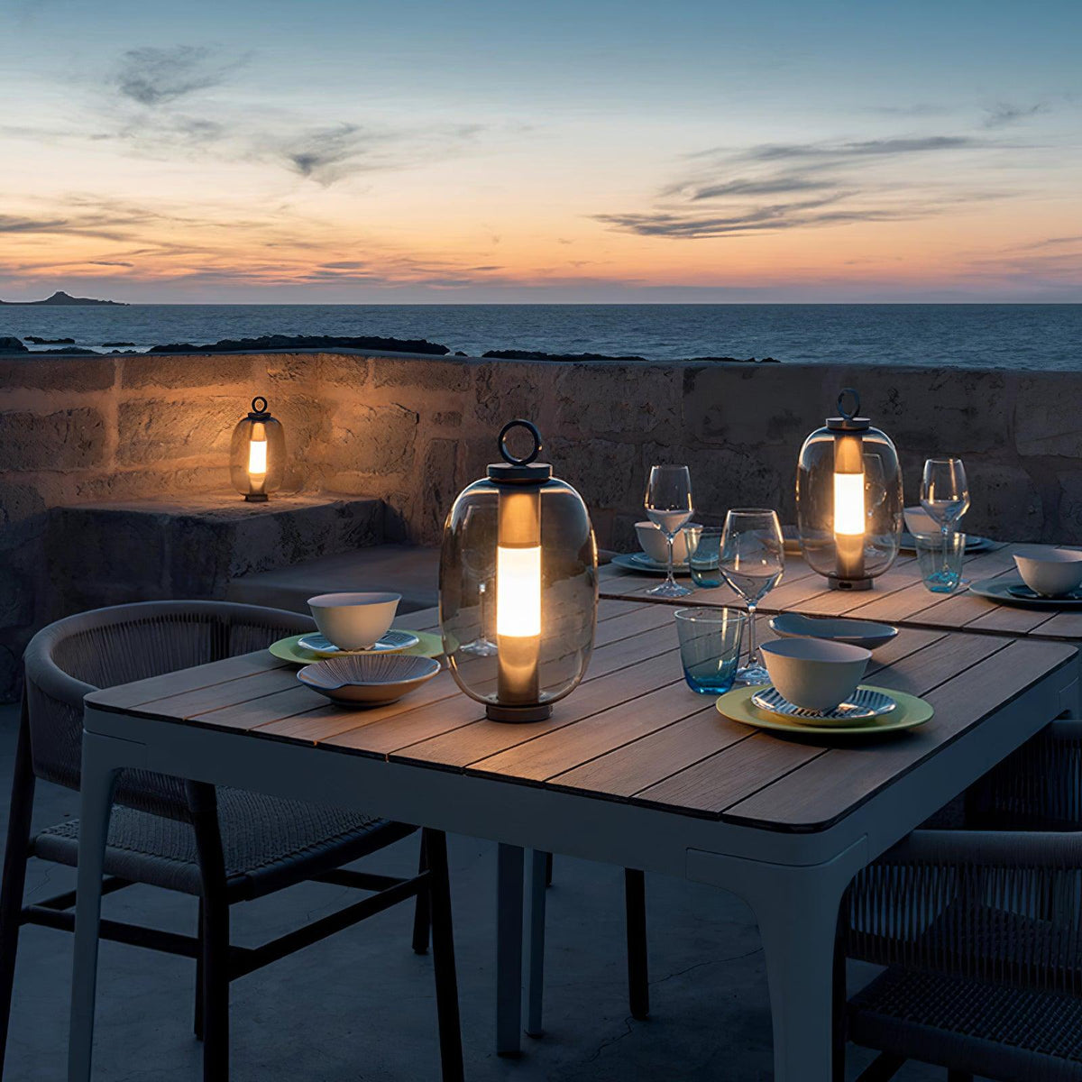 Vanorir orientalsk bordlampe i glas