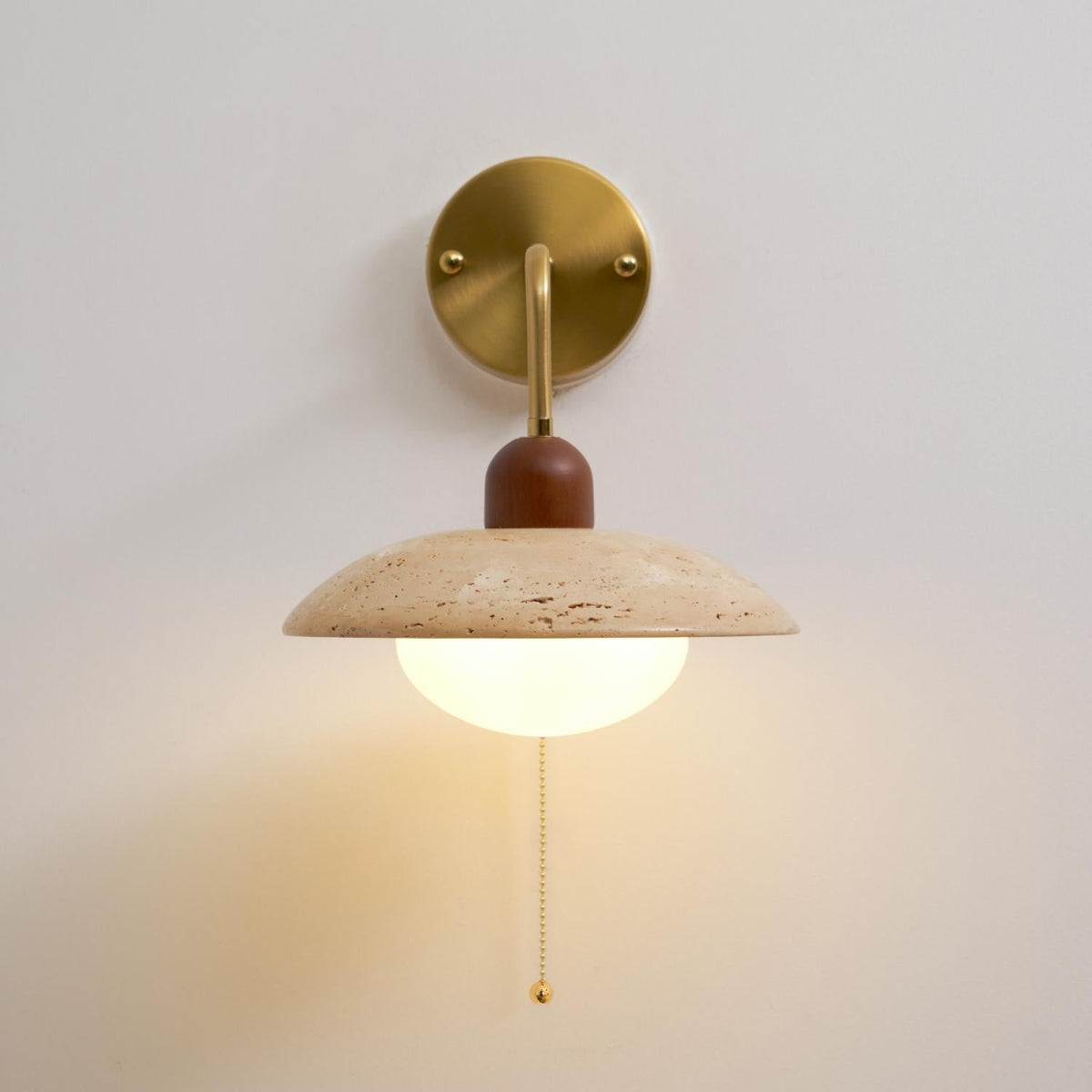 Leto Travertine Wall Sconce