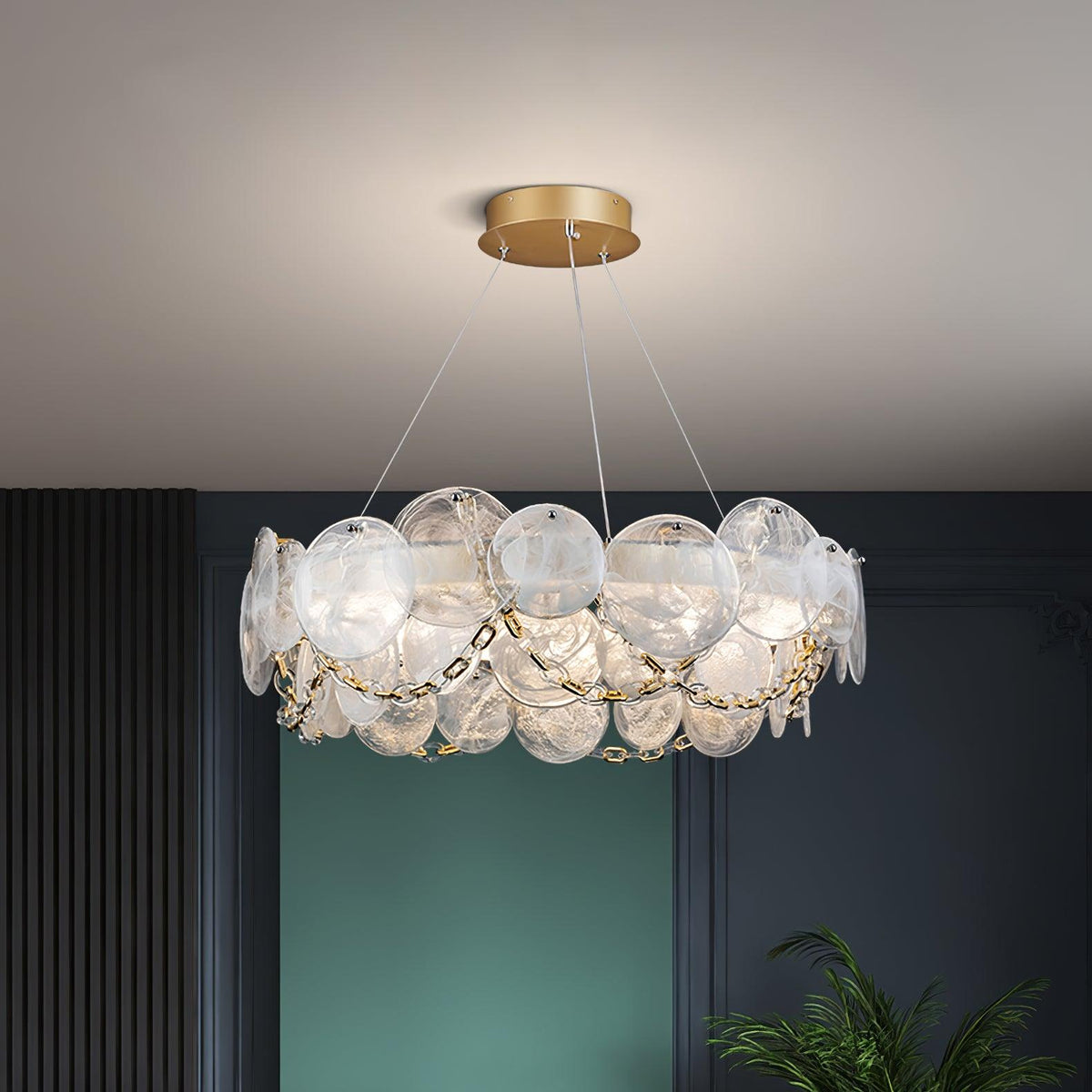 Candelabro de luxo em vidro Celinaria