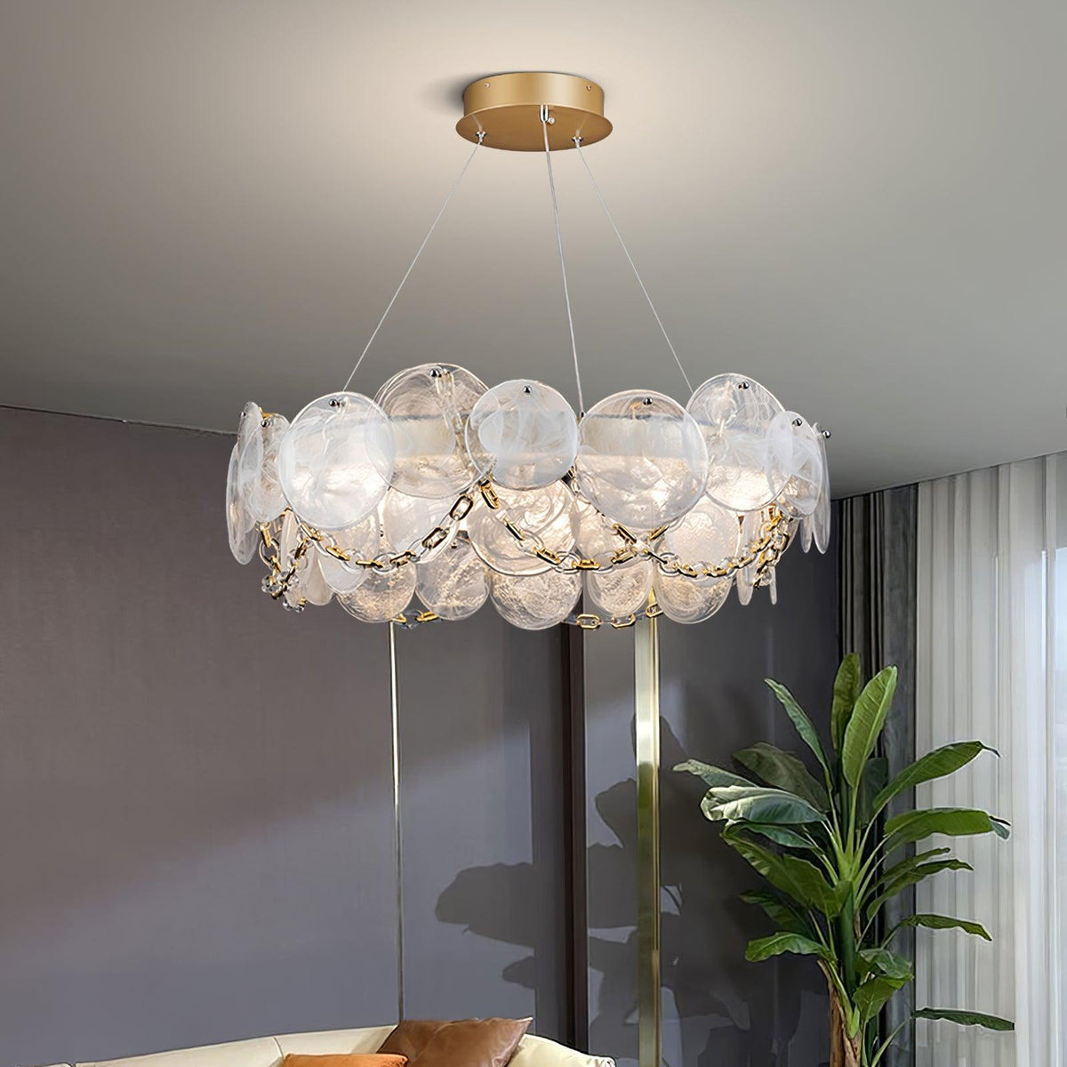 Candelabro de luxo em vidro Celinaria