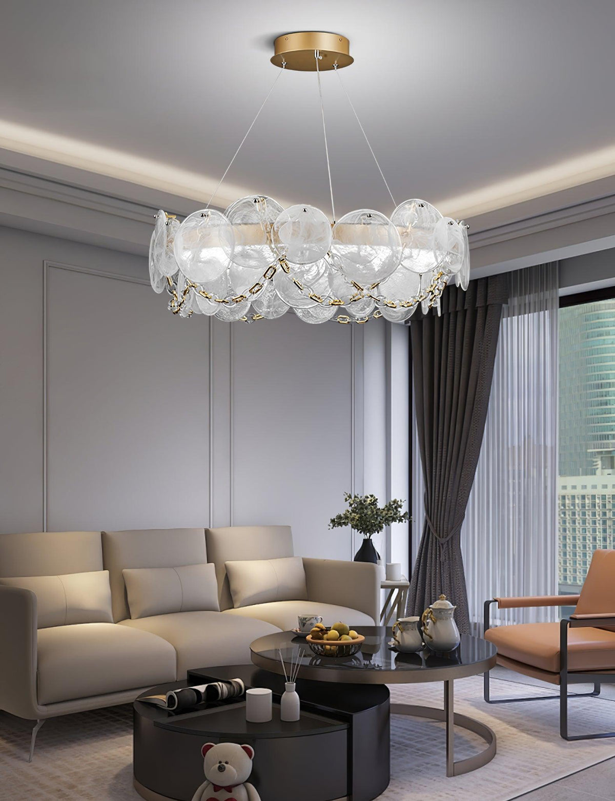 Candelabro de luxo em vidro Celinaria