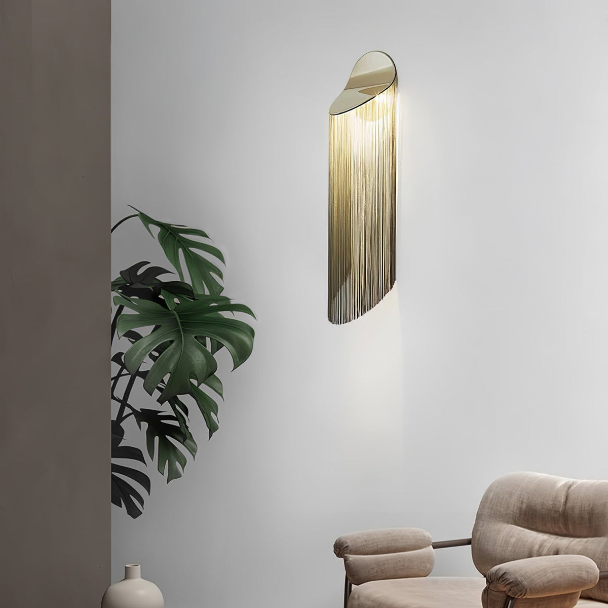 Aursilila premiumvägglampa i konstnärlig stil