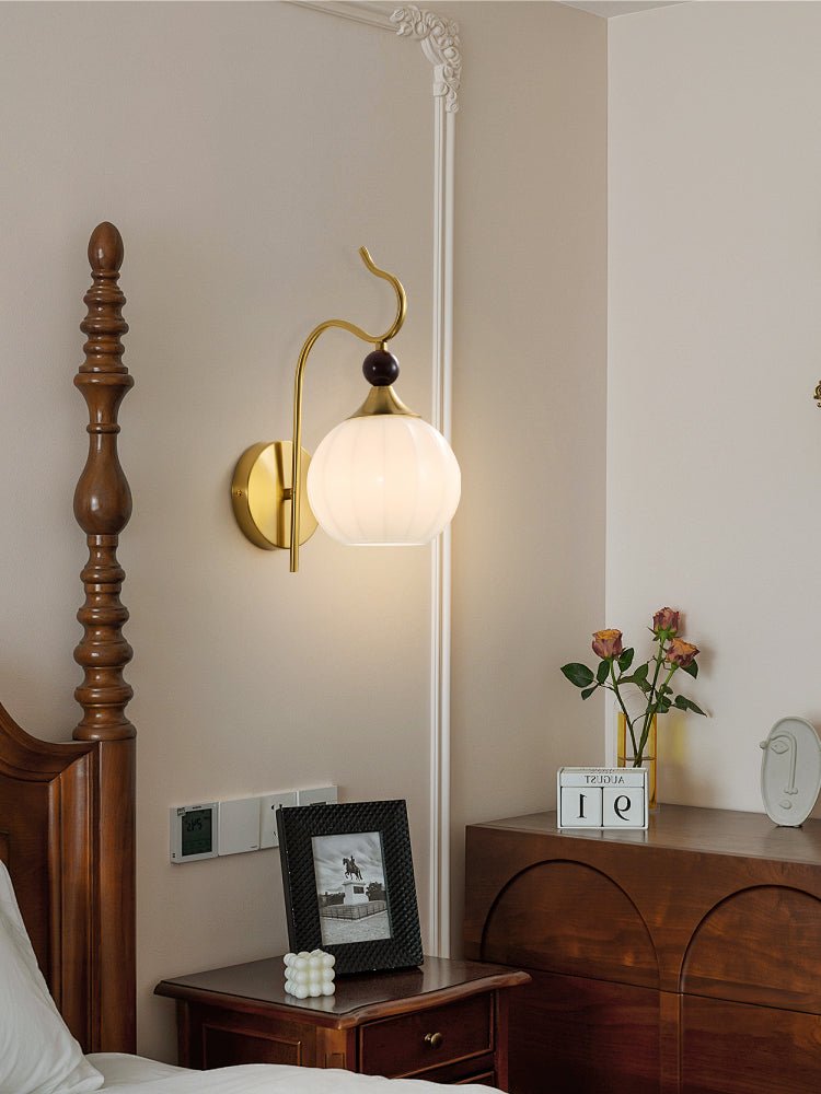 Dimze böjd vägglampa
