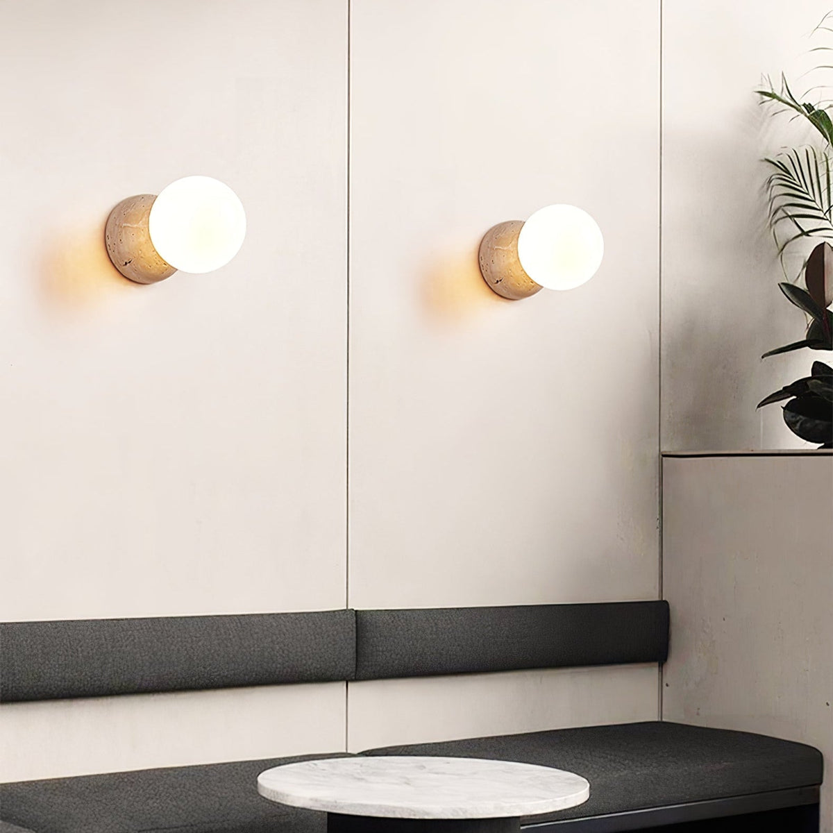 Cethair Travertine Wall Light