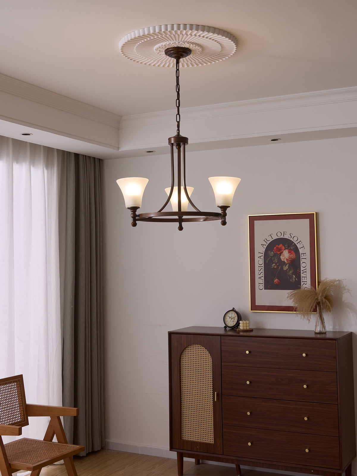 Celestine traditionel elegant vintage-glødende lysekrone