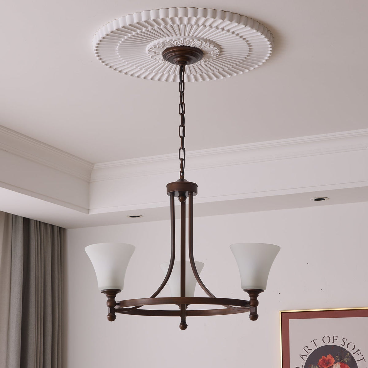 Celestine traditionel elegant vintage-glødende lysekrone