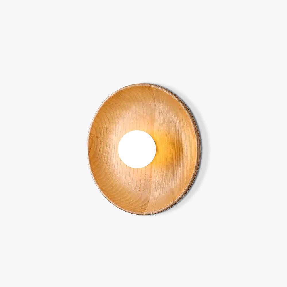 Sirixa moderni minimalistinen lasi-puu-seinävalaisin