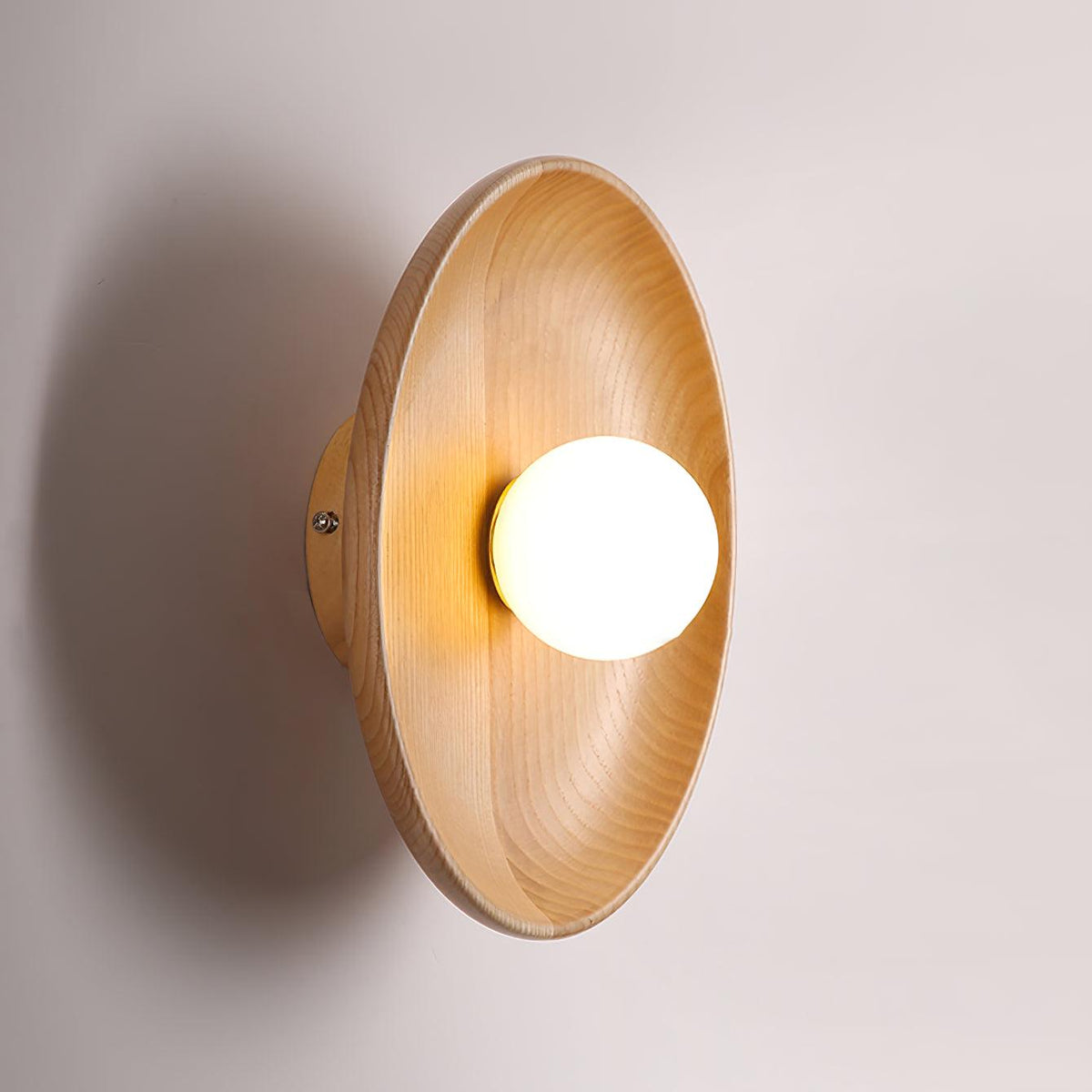 Sirixa moderni minimalistinen lasi-puu-seinävalaisin