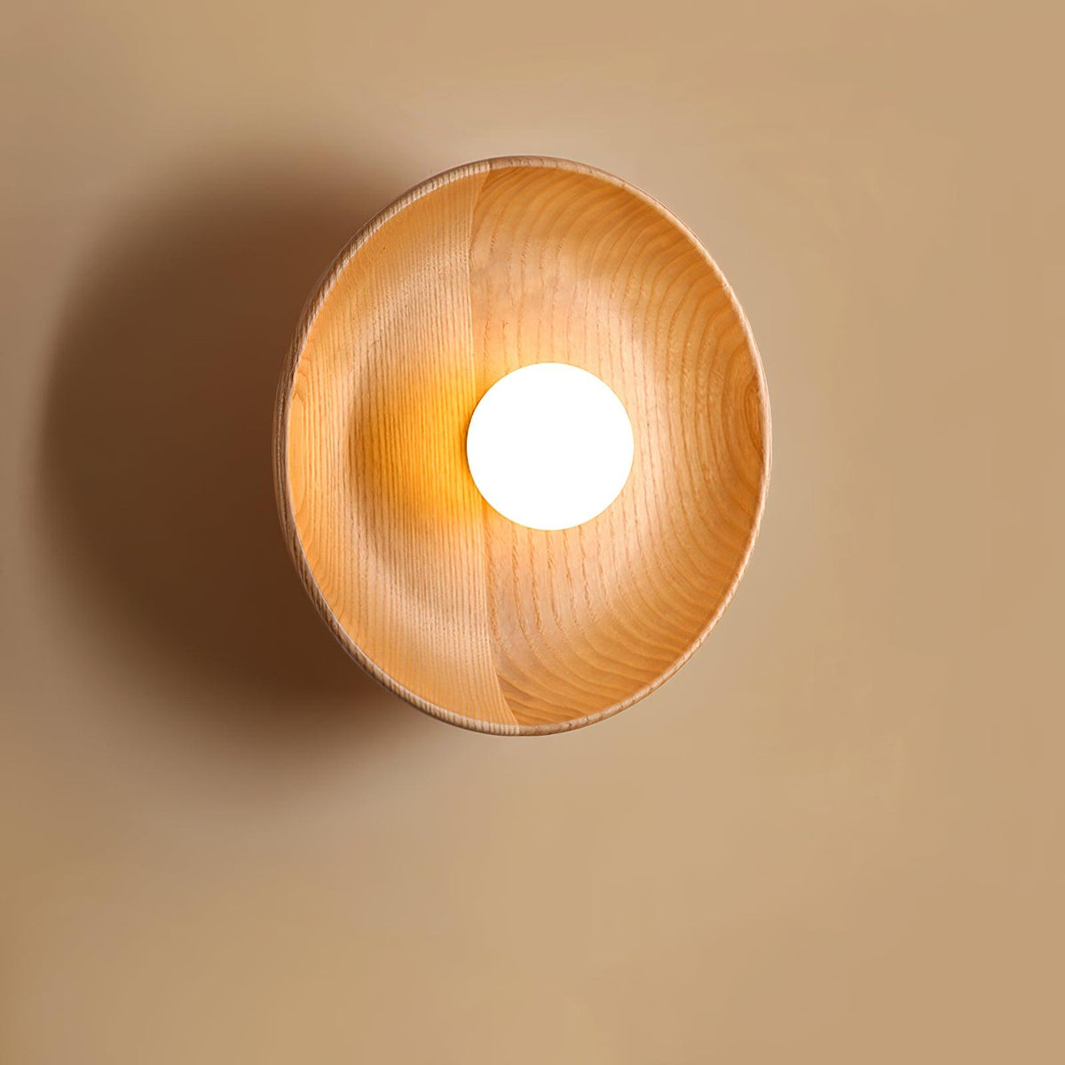 Sirixa moderni minimalistinen lasi-puu-seinävalaisin