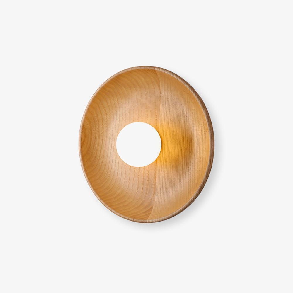 Sirixa moderni minimalistinen lasi-puu-seinävalaisin