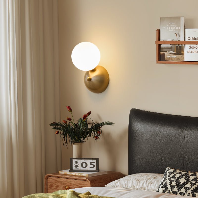 Ordoran moderne minimalistisk væglampe i glas