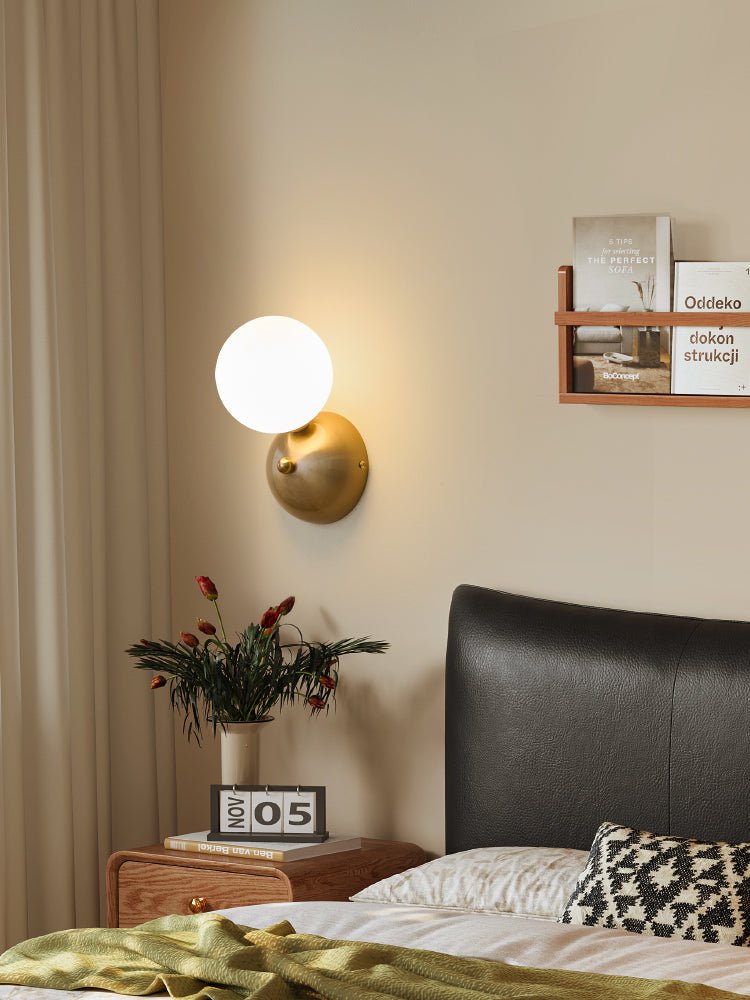 Ordoran moderne minimalistisk væglampe i glas