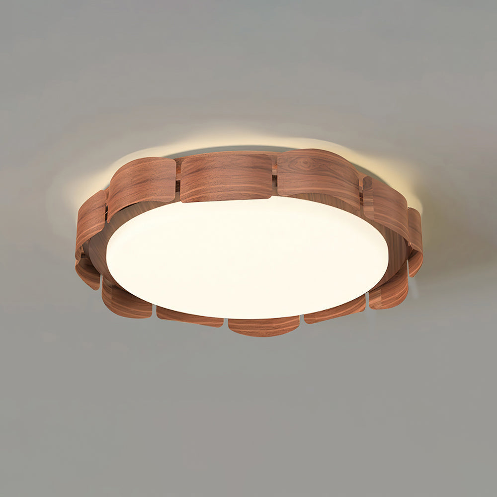 Ardura LED-loftlampe i valnød