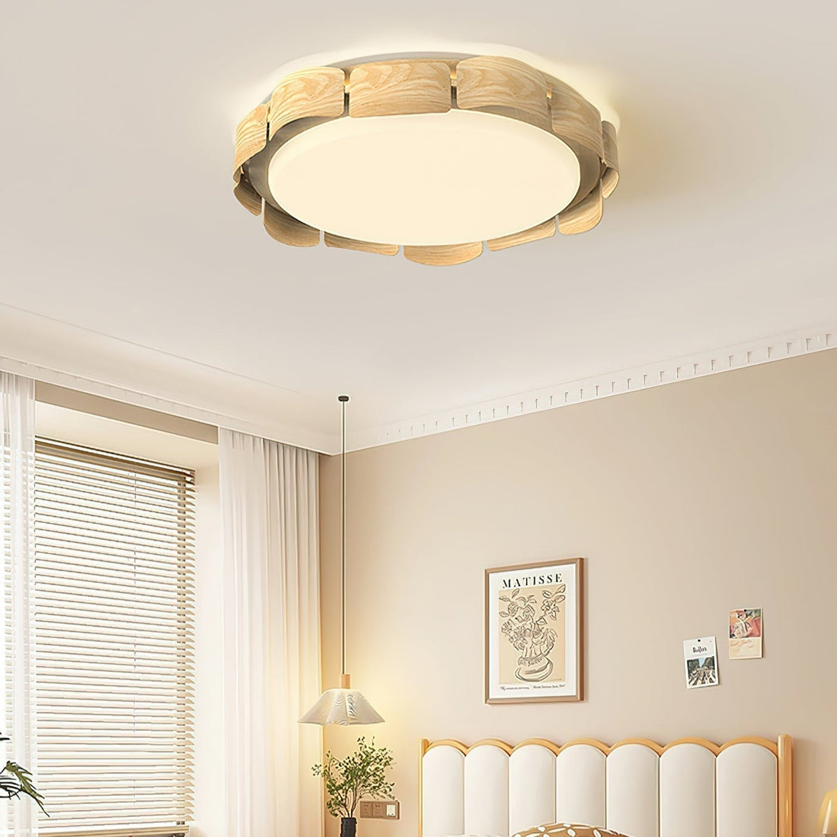 Ardura LED-loftlampe i valnød