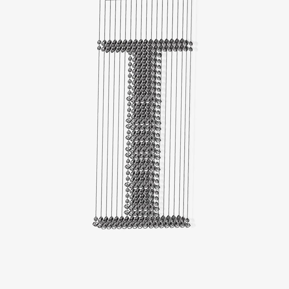Candeeiro de teto Orelelora, linear em carvão I