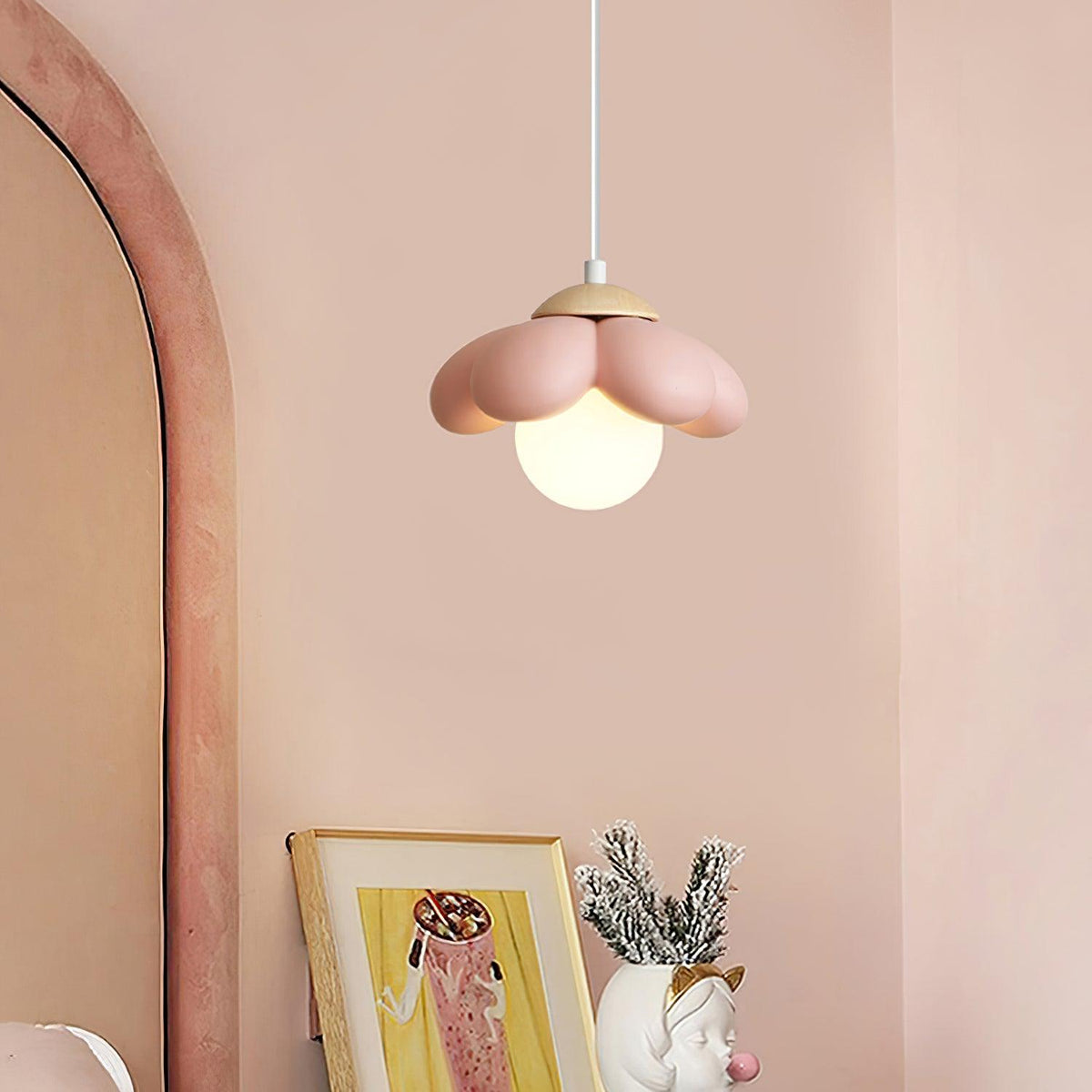 Clae hyggelig kunstnerisk pendellampe i resin