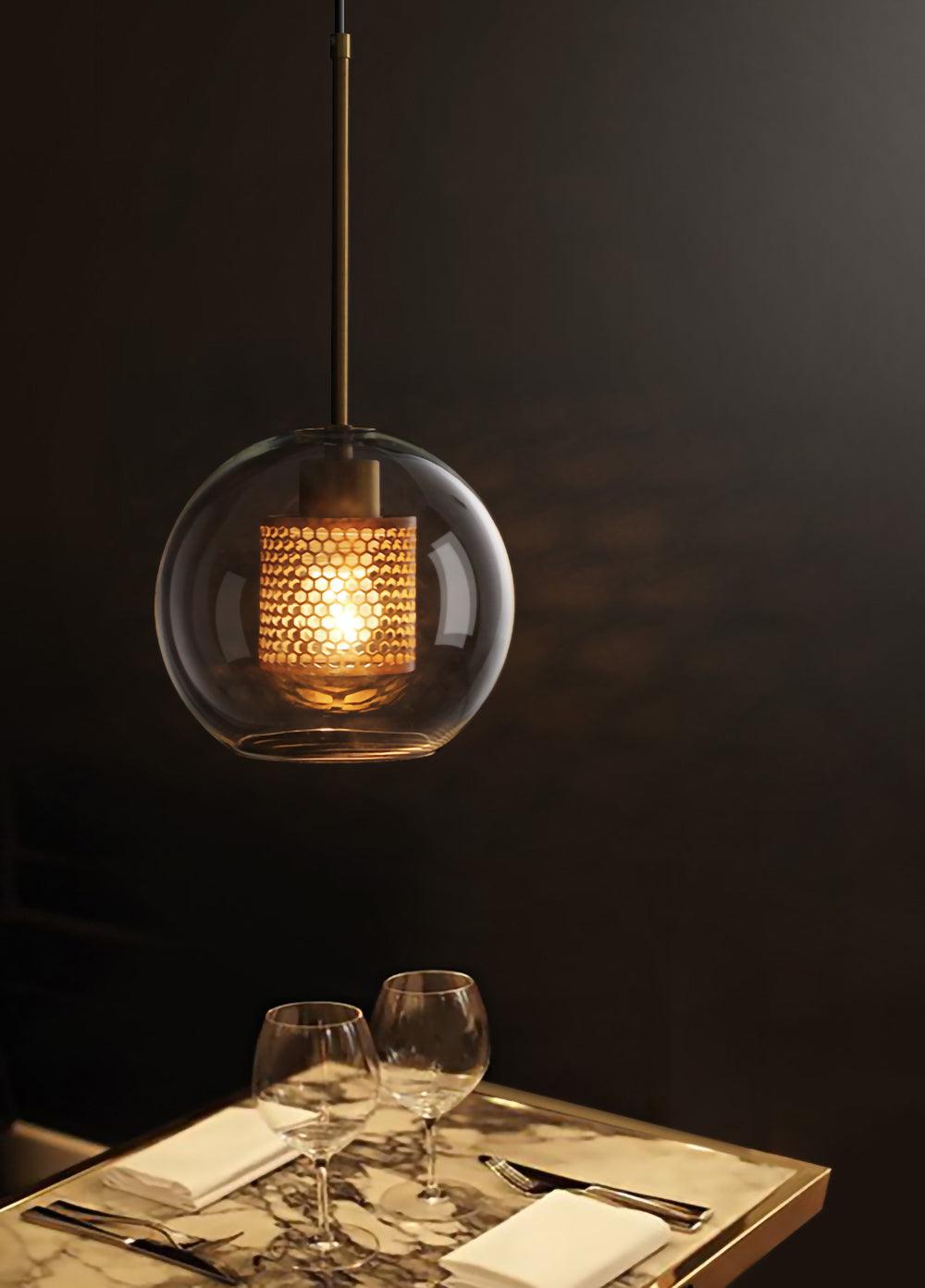 Chiswick pendellampa i glas