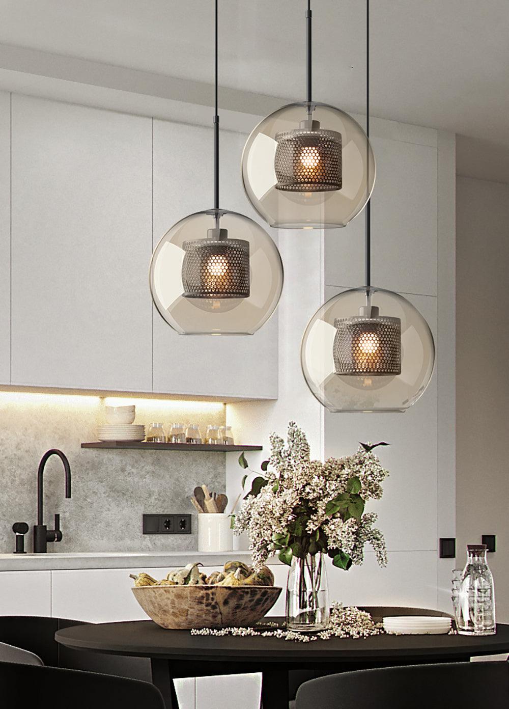 Chiswick pendellampa i glas