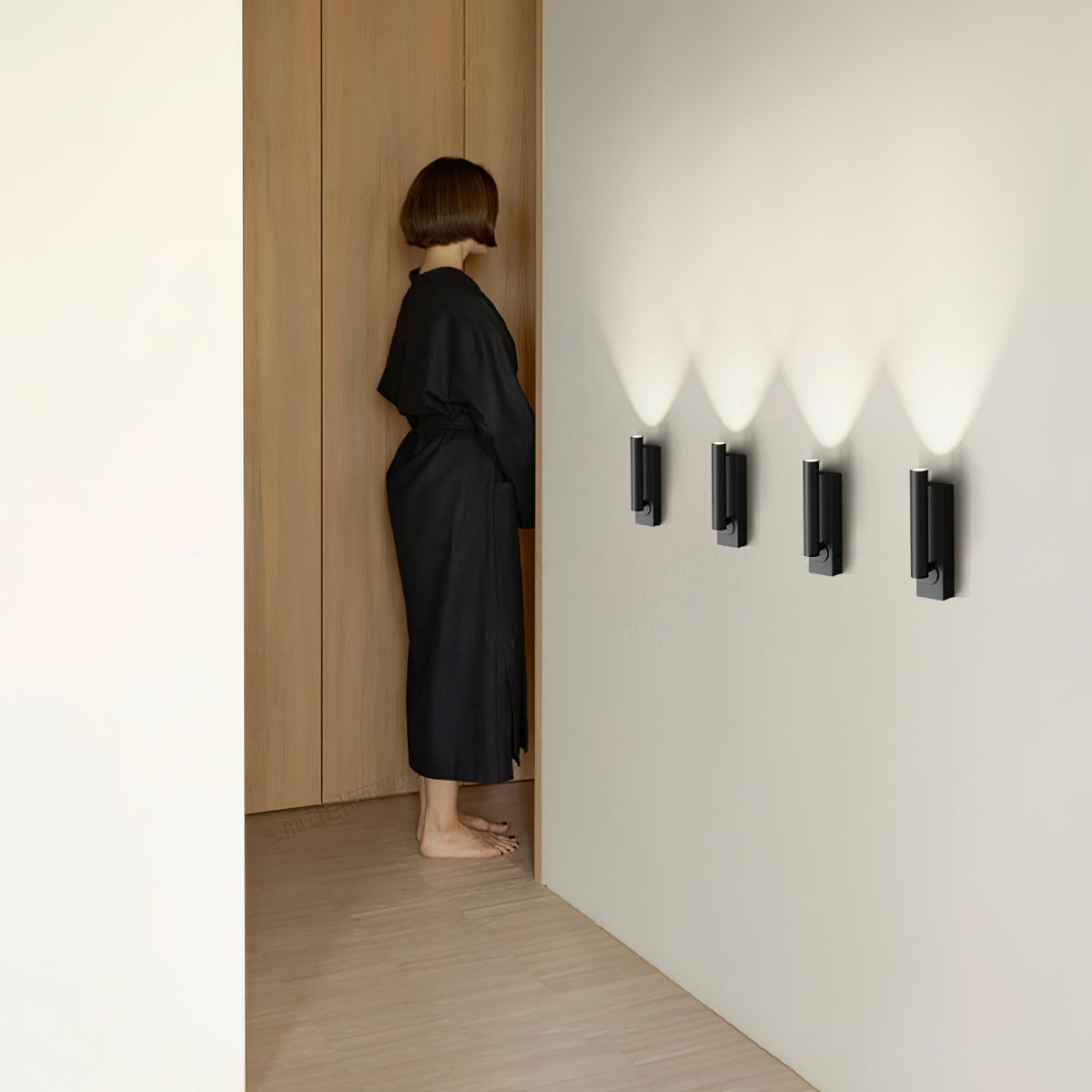 Mysorarae moderne minimalistisk indbygget væglampe