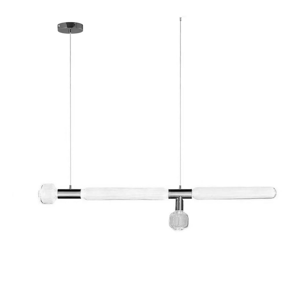 Tika pendellampa i kristall, cylinderformad, Cipher, modern