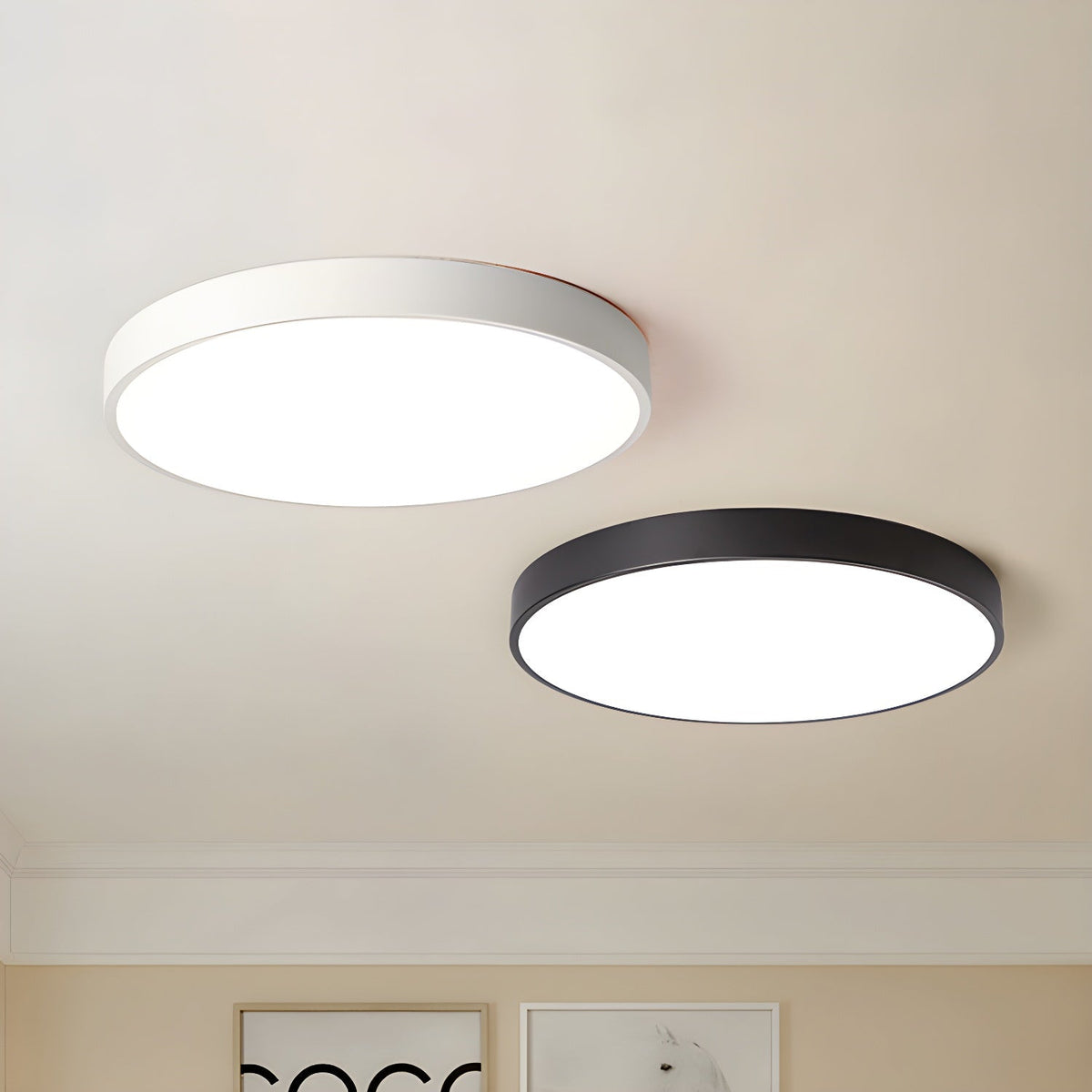 Candeeiro de teto circular moderno minimalista fino Izoriel