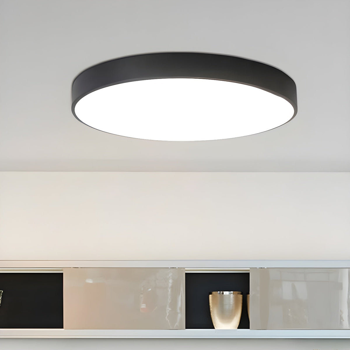 Candeeiro de teto circular moderno minimalista fino Izoriel