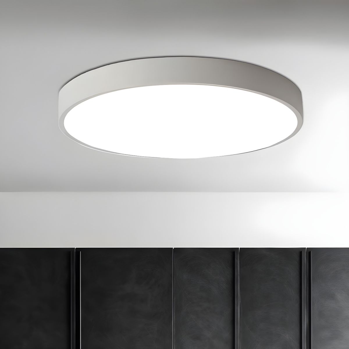 Candeeiro de teto circular moderno minimalista fino Izoriel