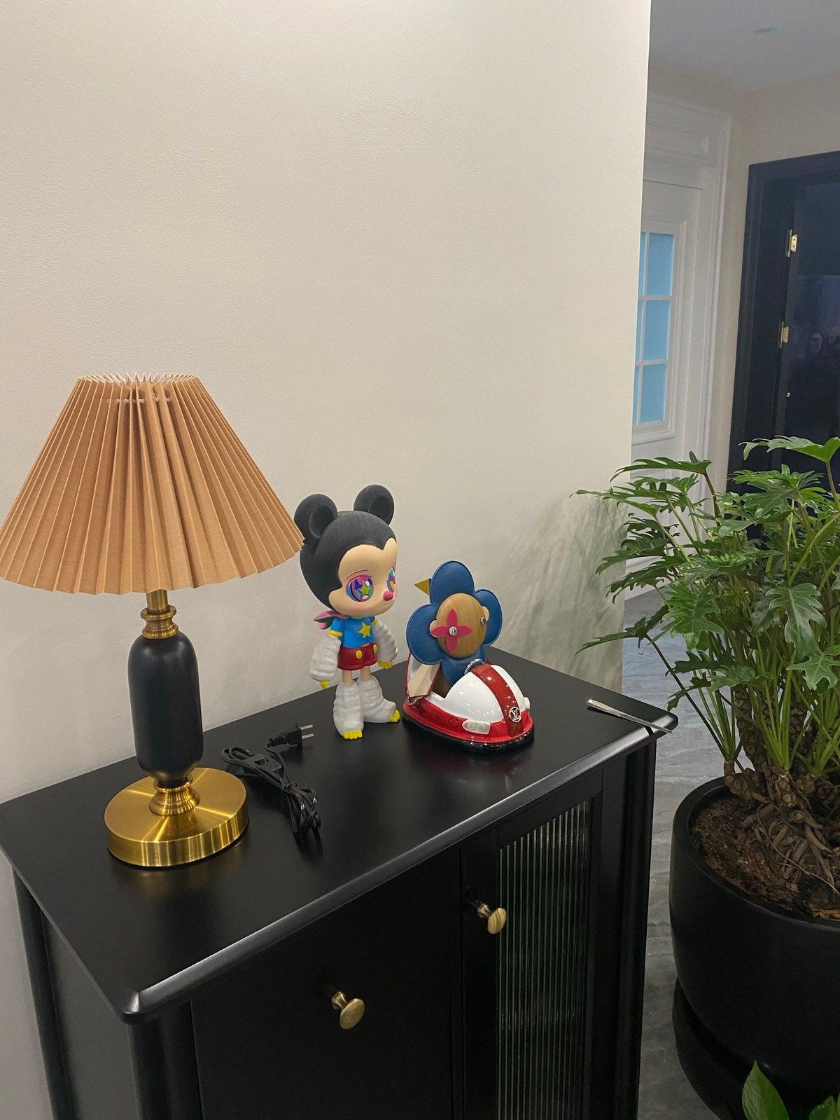 Aurmarila bordslampa i tyg