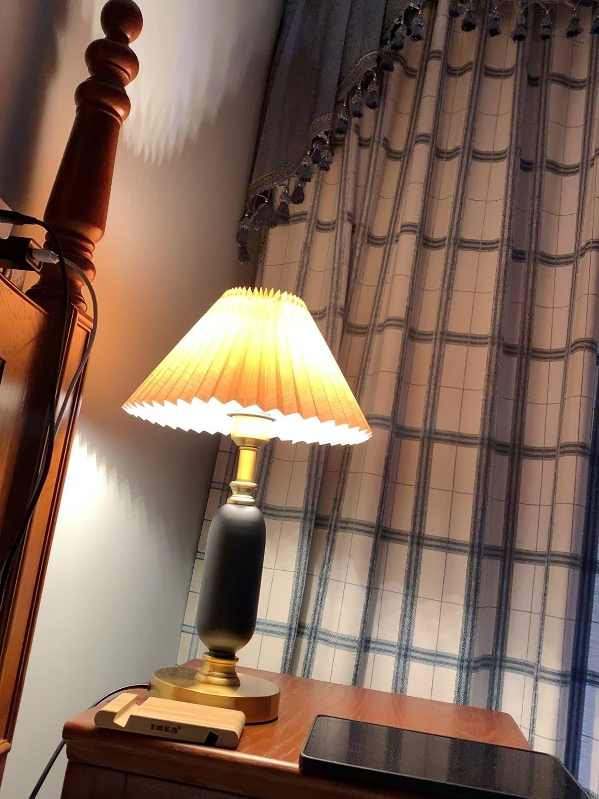 Aurmarila bordslampa i tyg