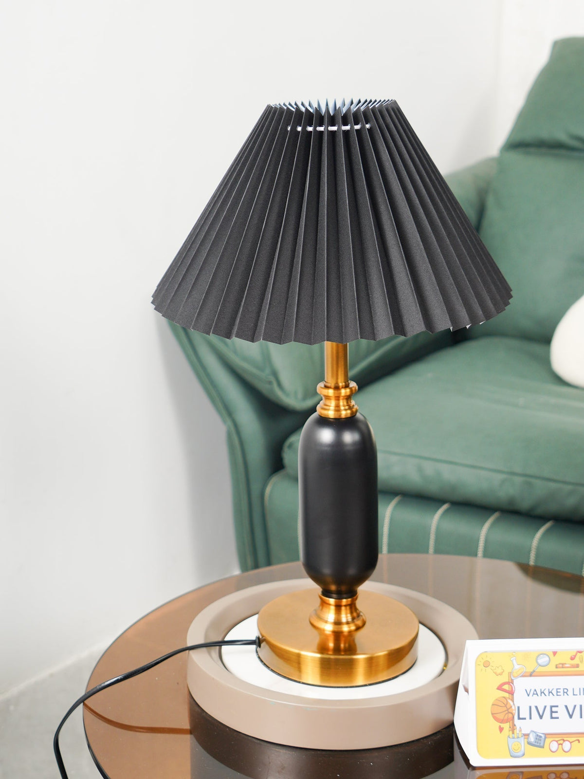 Aurmarila bordslampa i tyg
