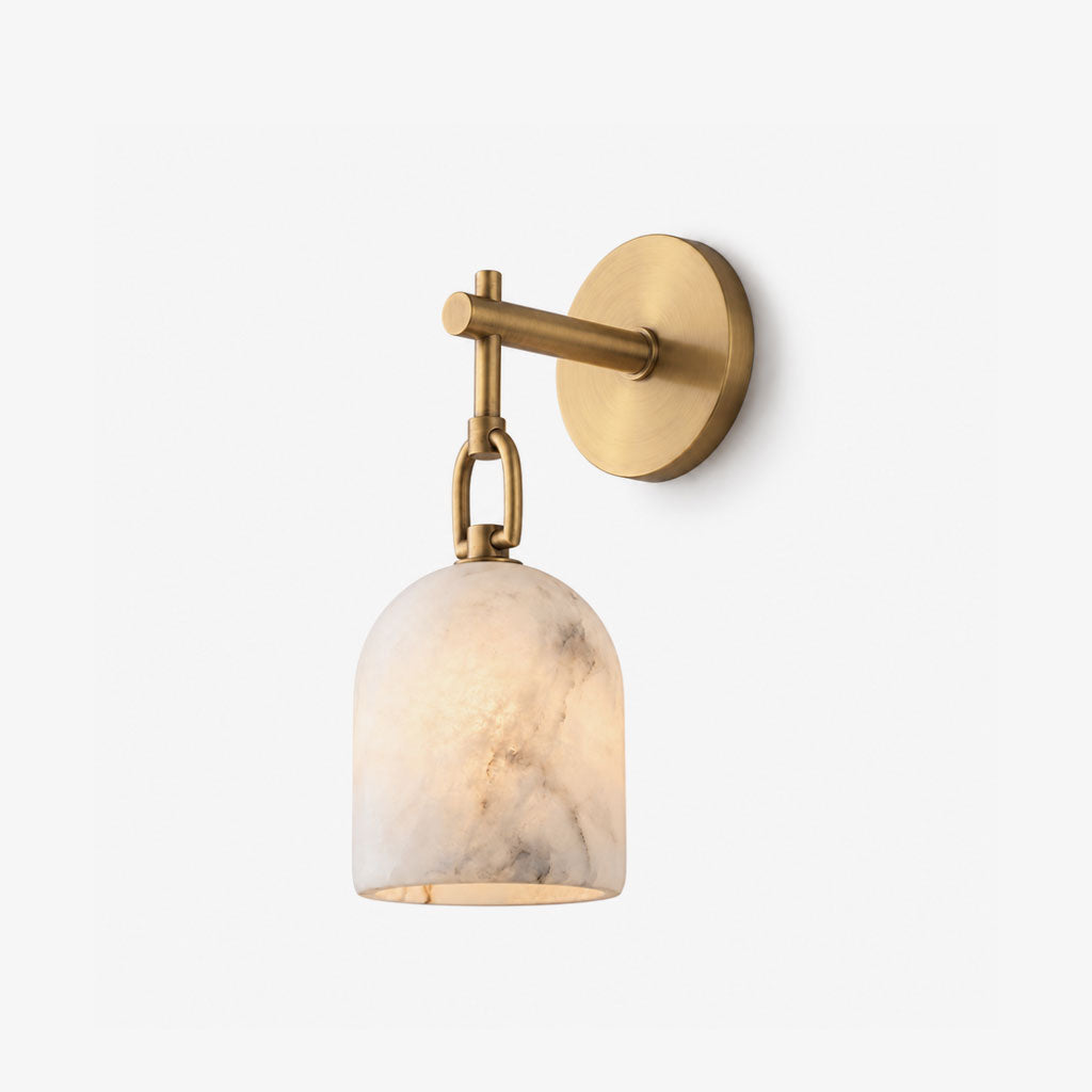Davenhurst-væglampe i alabast