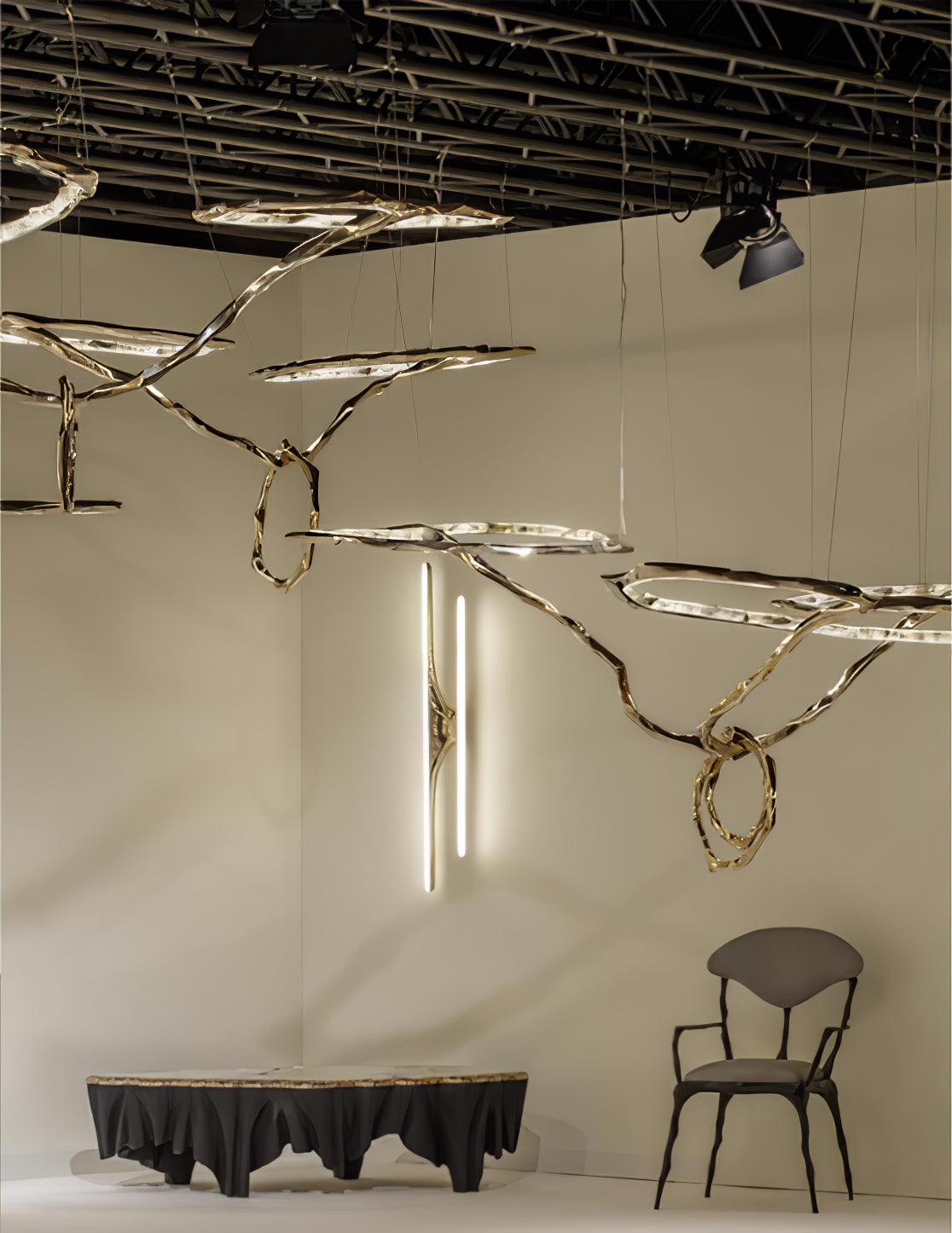 Aballs Cloud Rings-serie lysekrone i messing