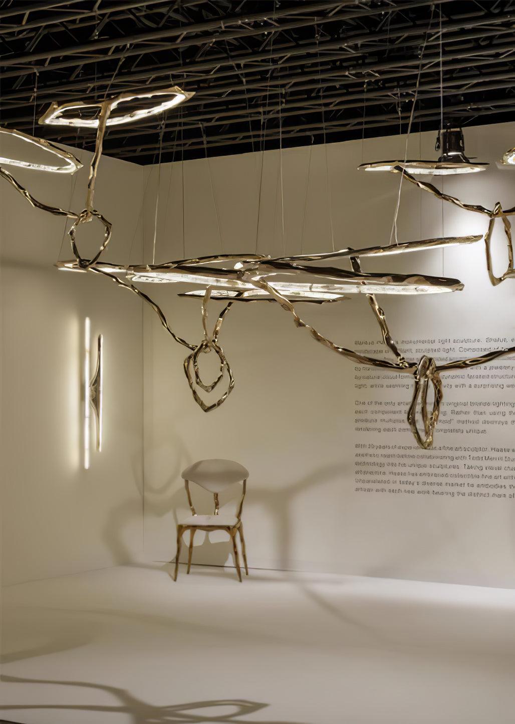 Aballs Cloud Rings-serie lysekrone i messing