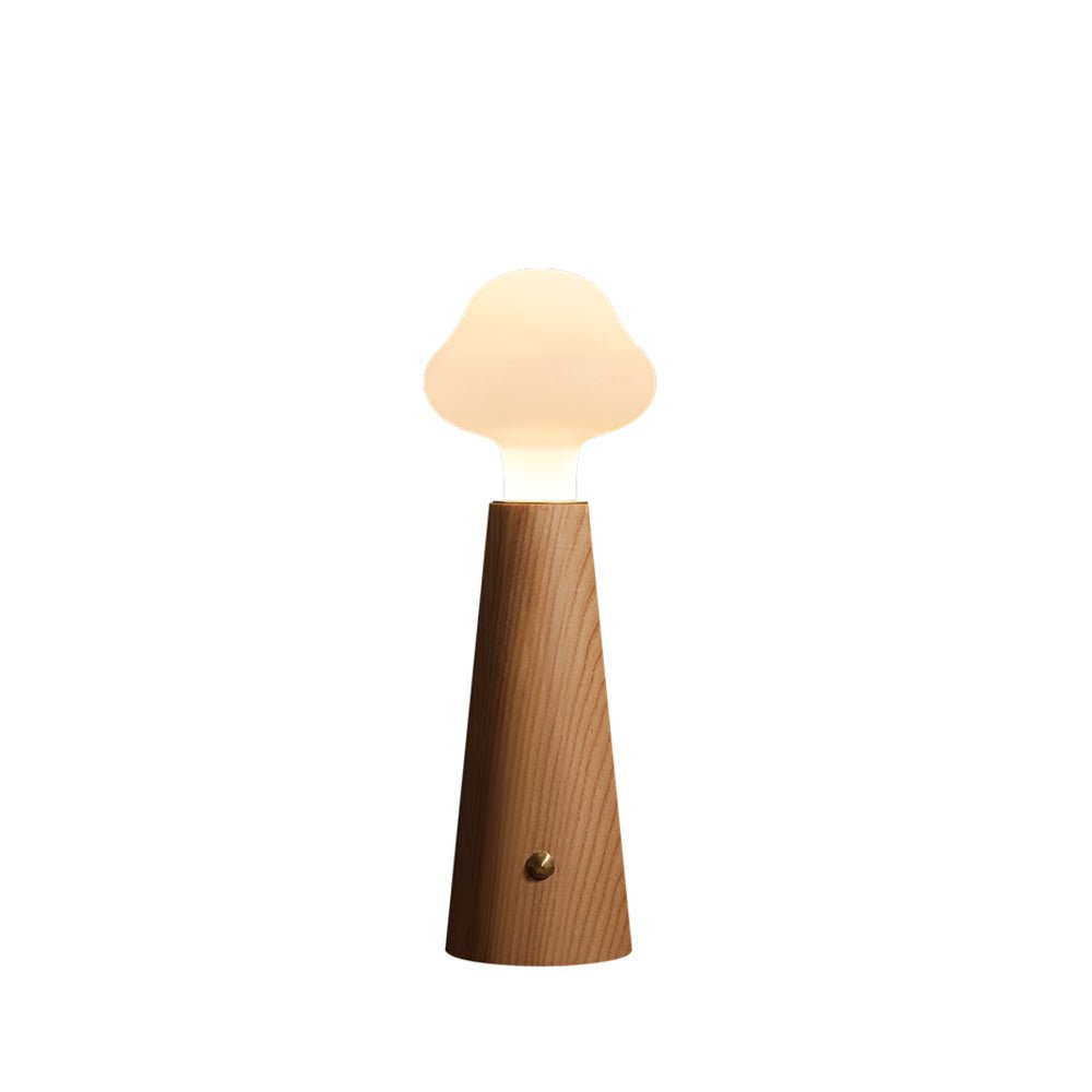 Mushio-bordlampe i træ med sky