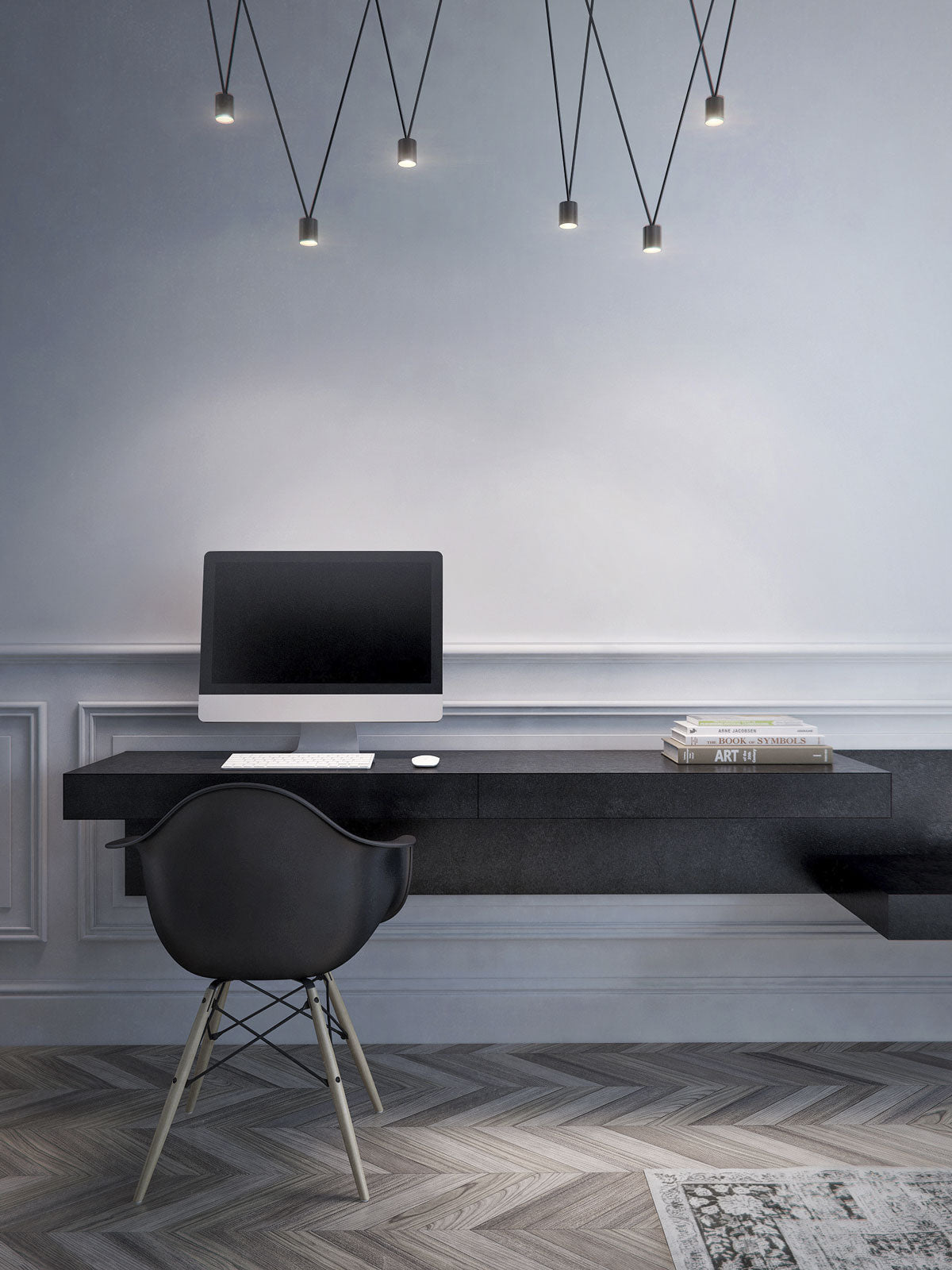 Miriira-riippuvalaisinkokoelma, ohuet kaapelilinjat