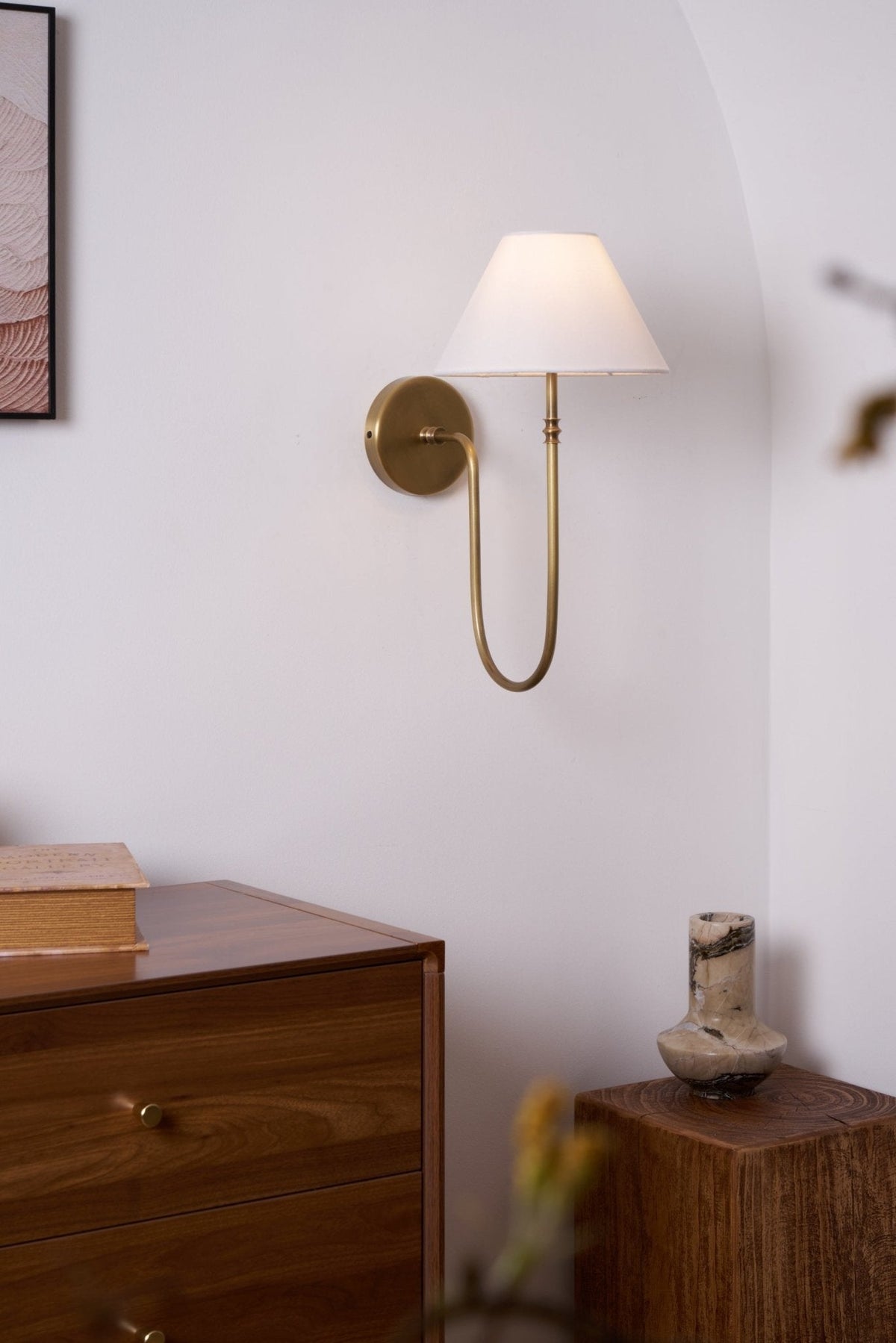 Devenq vintage-tyylinen teollishenkinen kangasseinävalaisin
