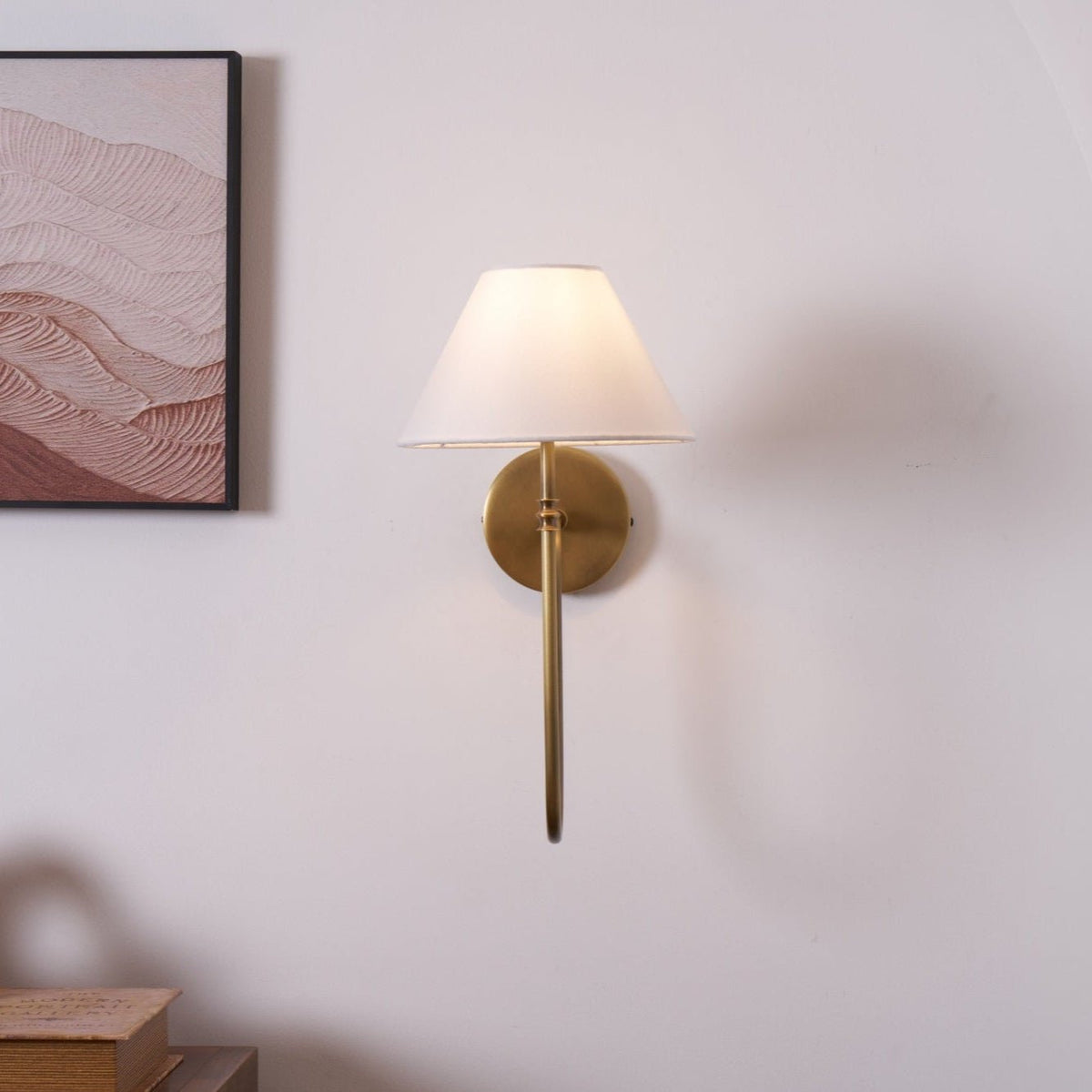 Devenq vintage-tyylinen teollishenkinen kangasseinävalaisin