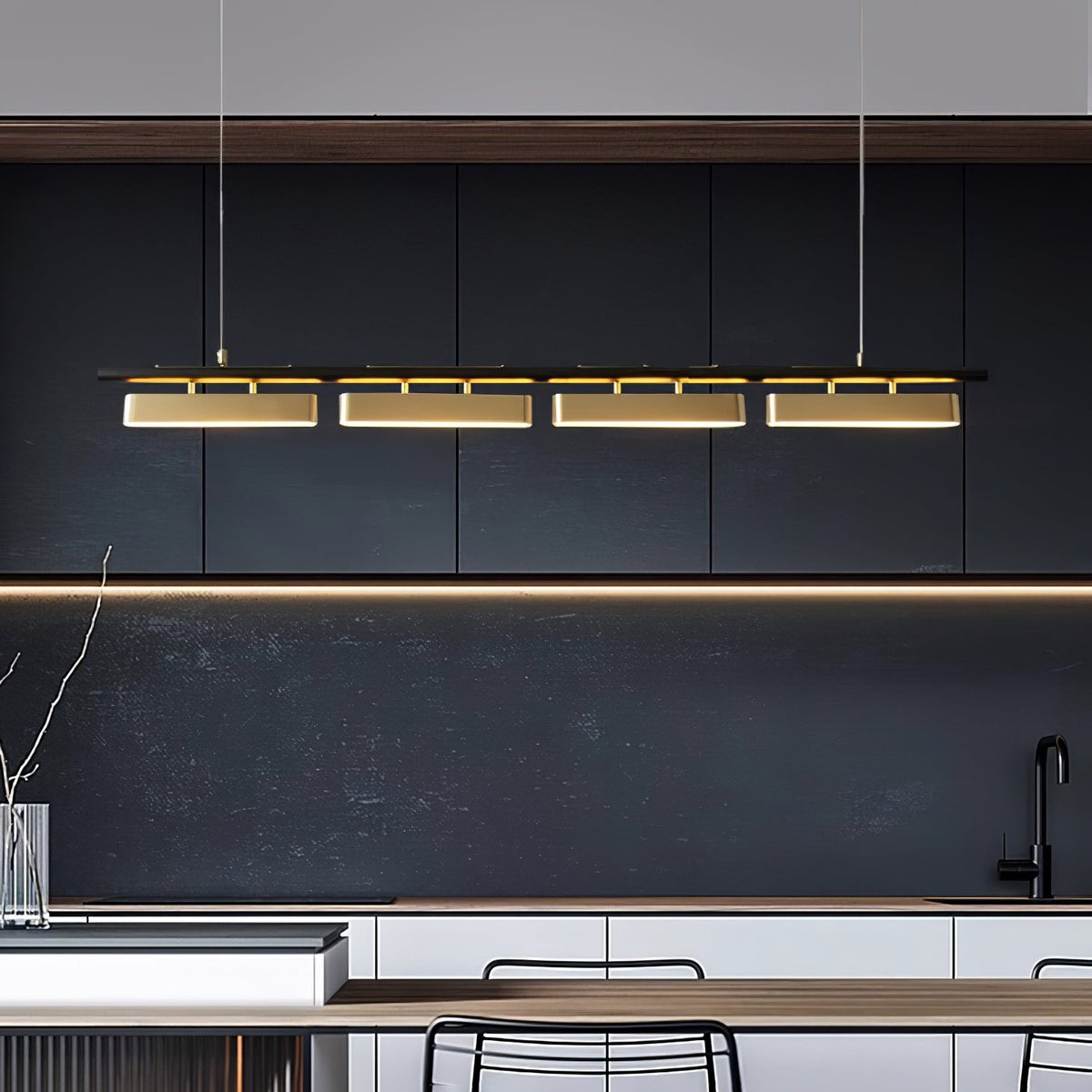 Liorent minimalistisk pendellampa i mässing