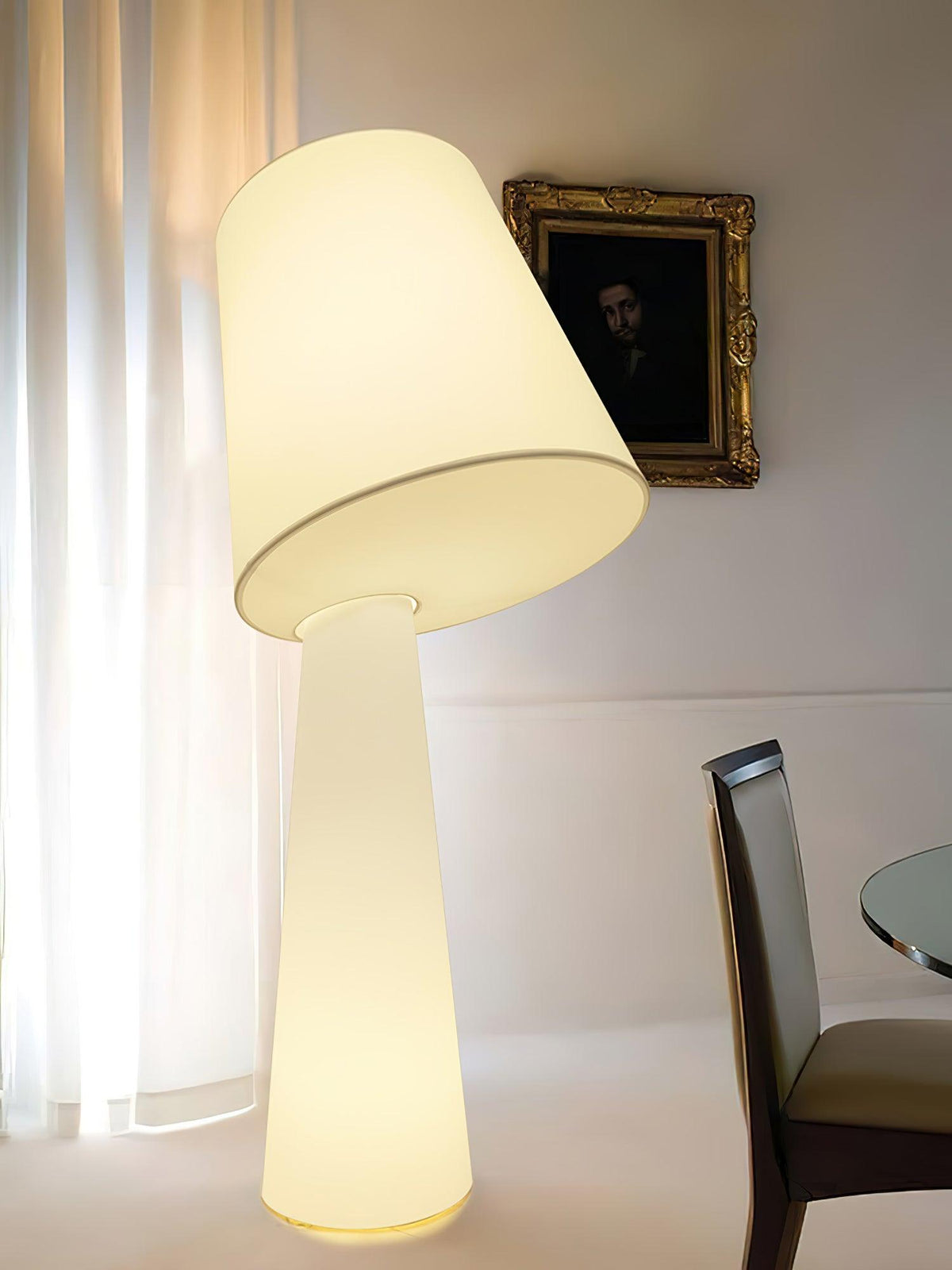 Candeeiro de mesa de tecido Sereniella