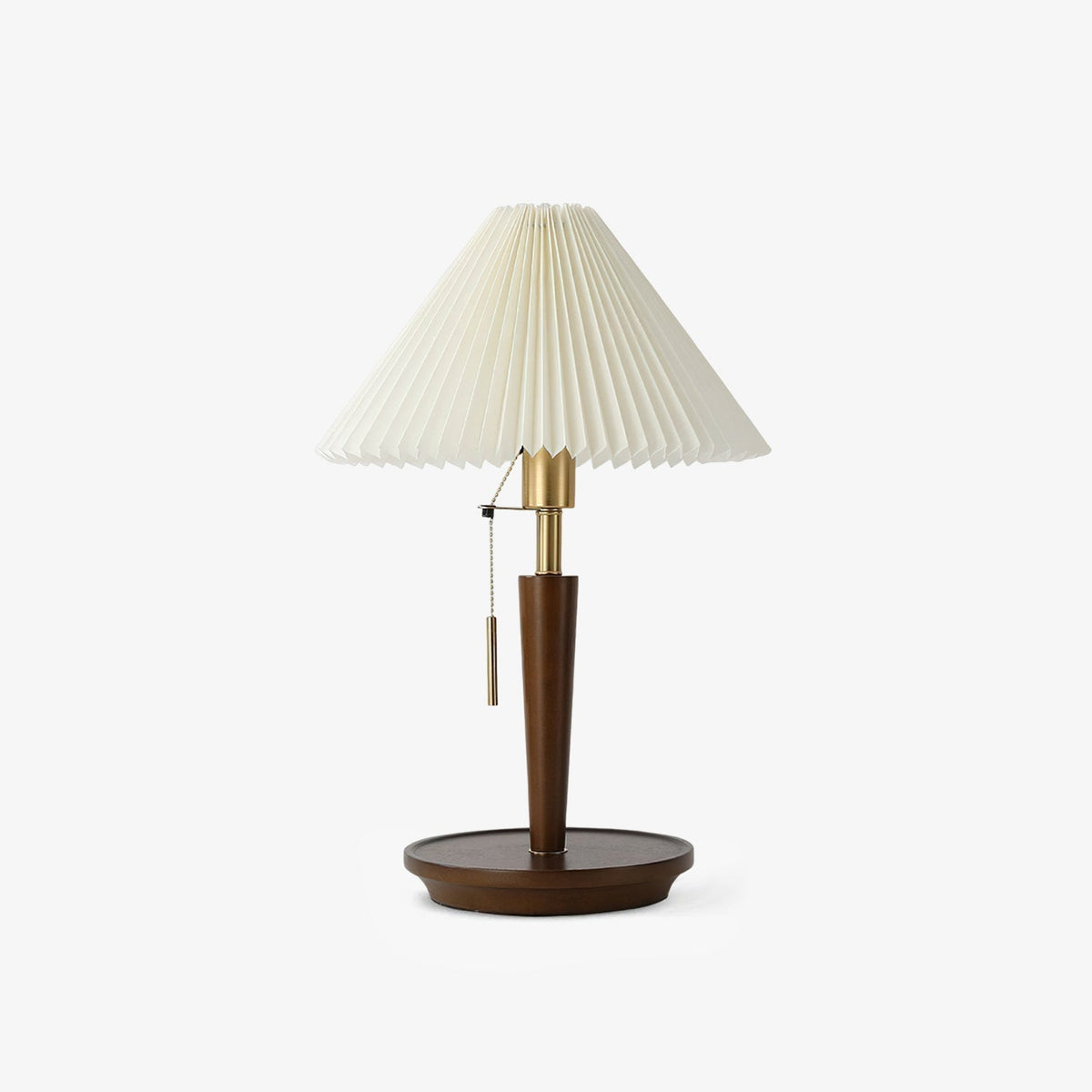 Novace bordslampa i tyg och trä