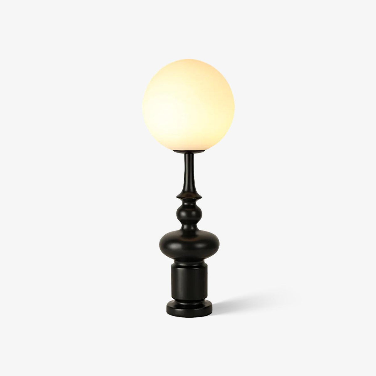Soralise bordlampe med romersk søjle