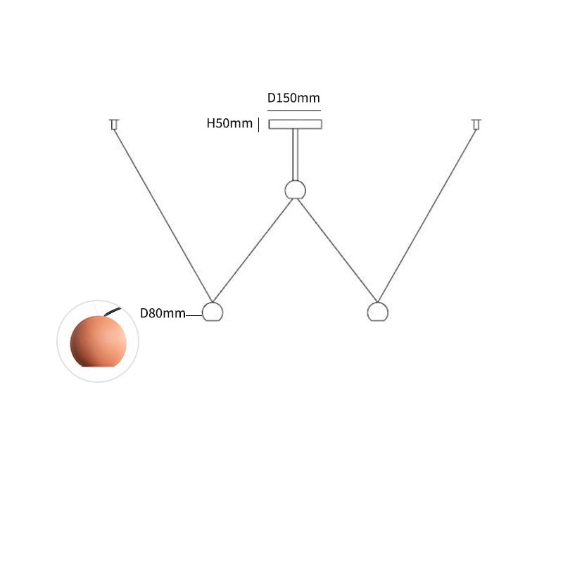 Konstellation modulært system til pendellampe