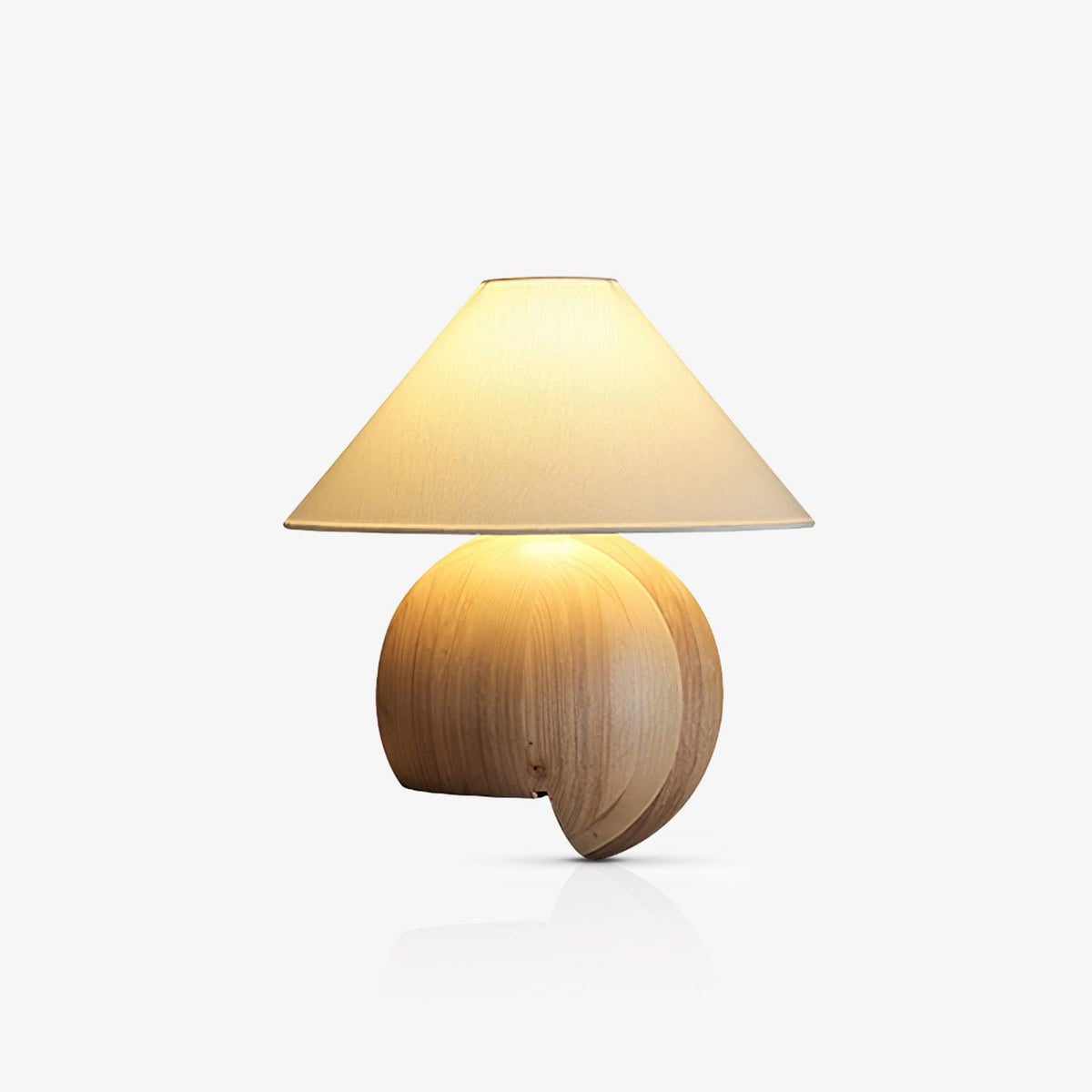 Halise organisk bordslampa i trä