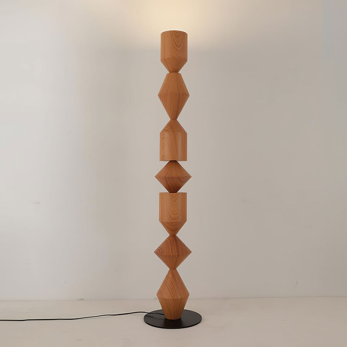 Drisen minimalistisk gulvlampe i træ