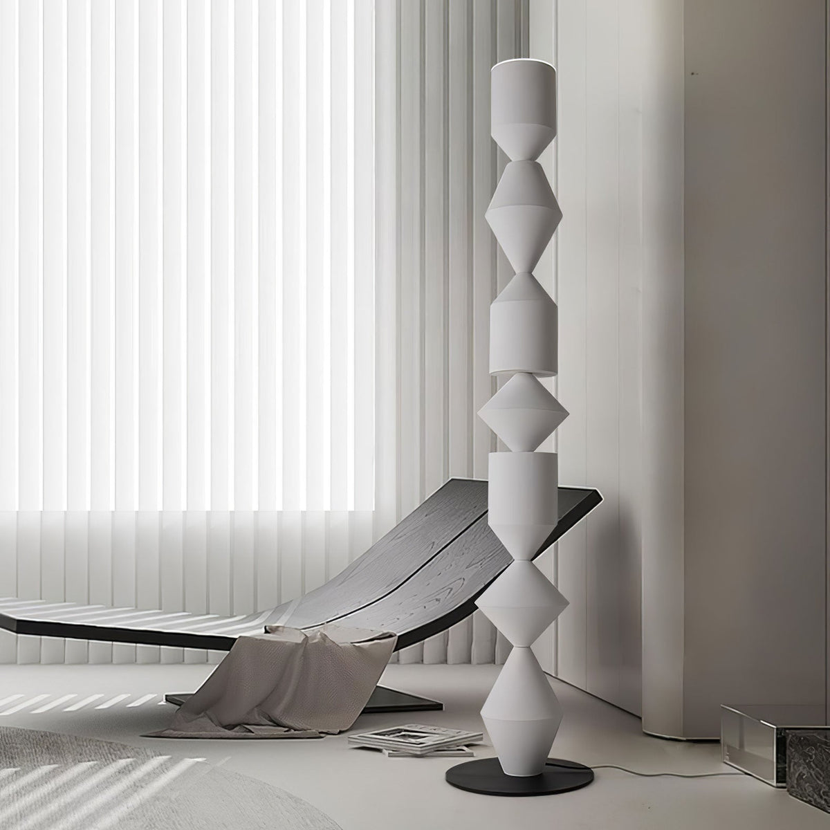 Drisen minimalistisk gulvlampe i træ