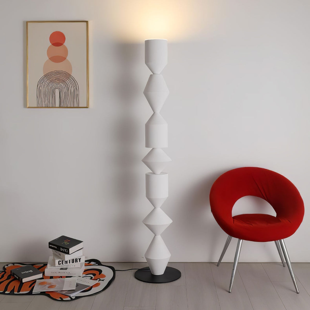 Drisen minimalistisk gulvlampe i træ