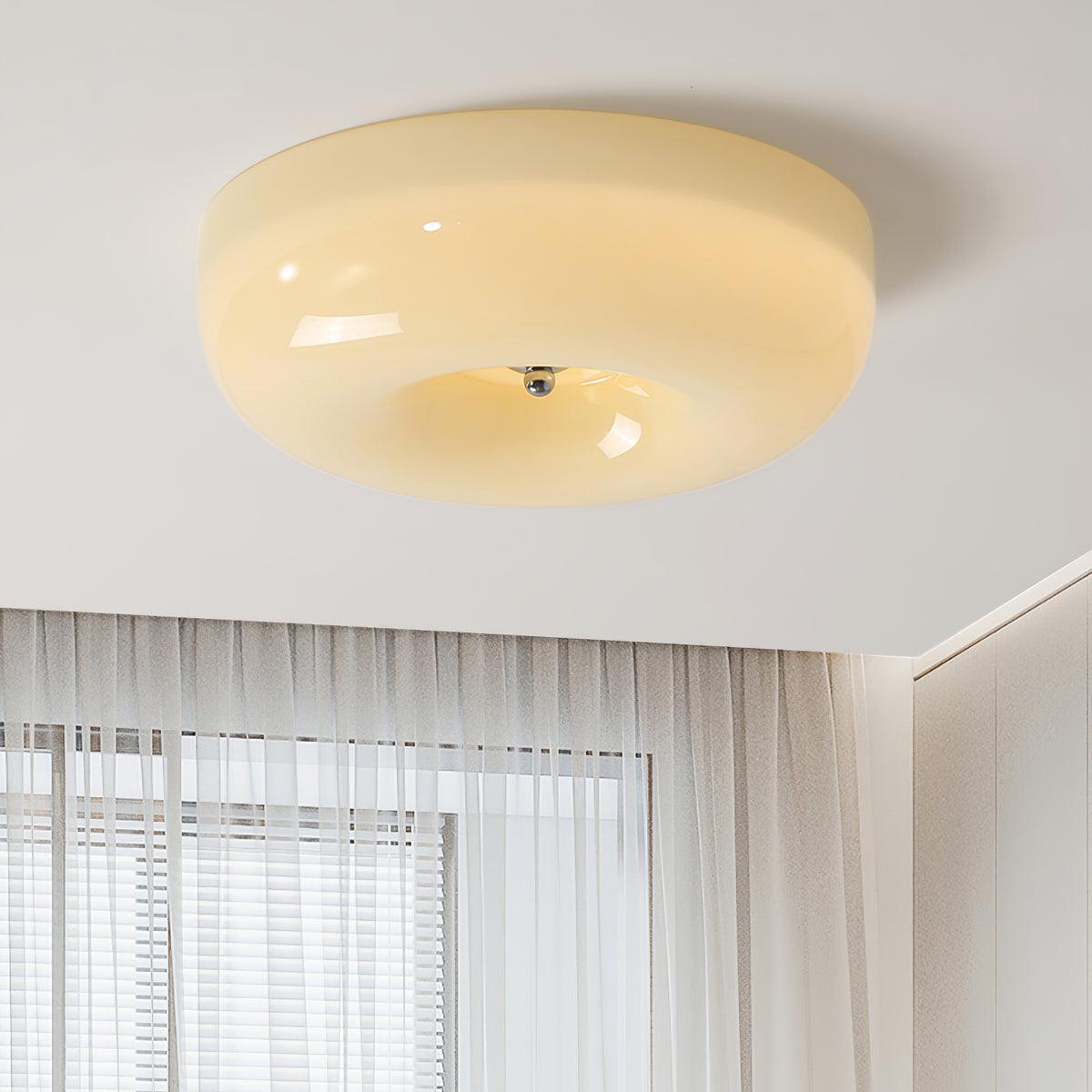 Cam Modern Minimalist Swirl Glass Ceiling Lamp