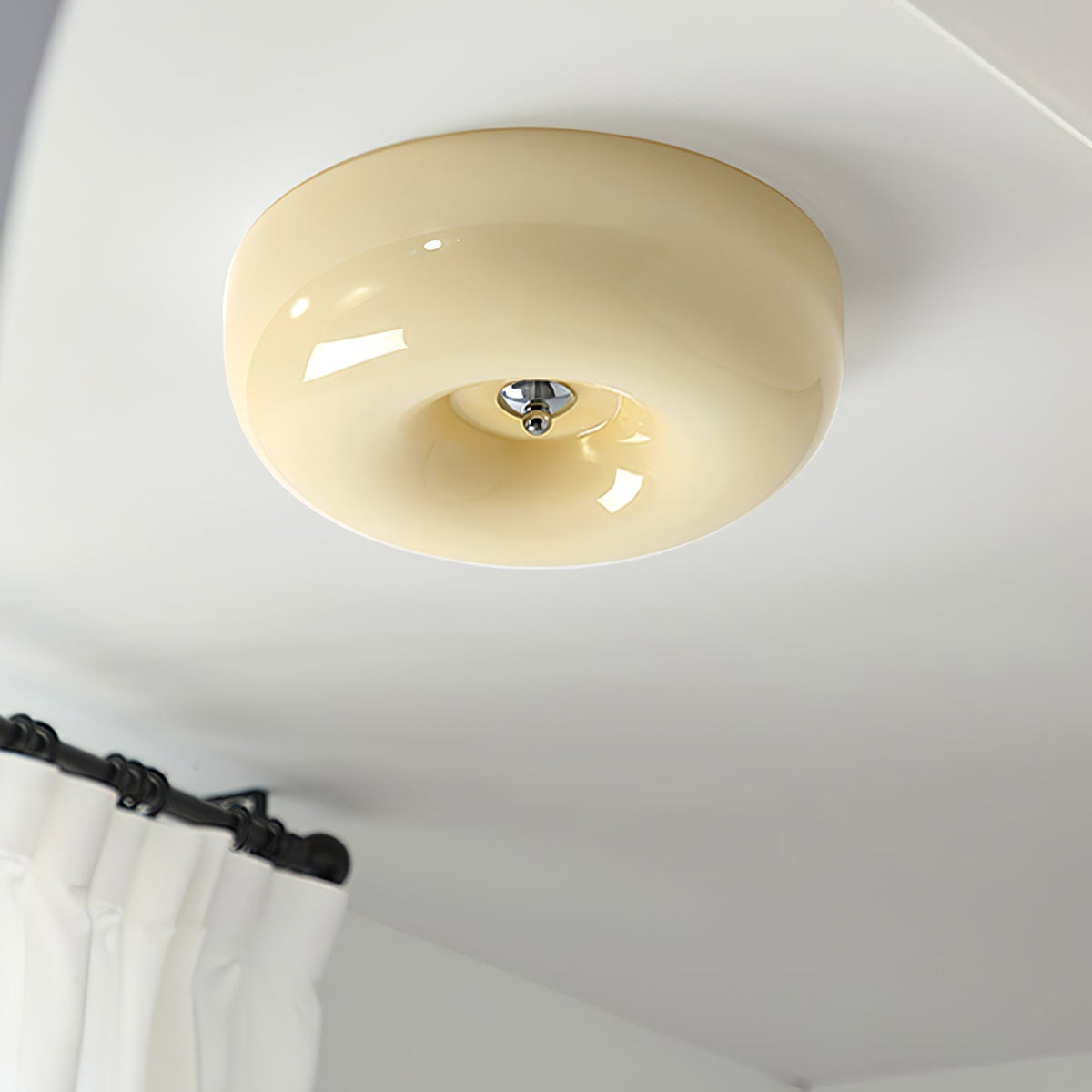 Cam Modern Minimalist Swirl Glass Ceiling Lamp