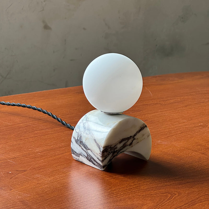 Crescent Marble Table Lamp