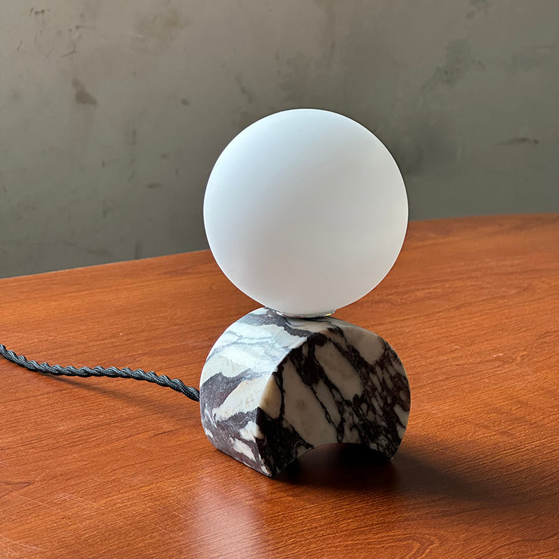 Crescent Marble Table Lamp